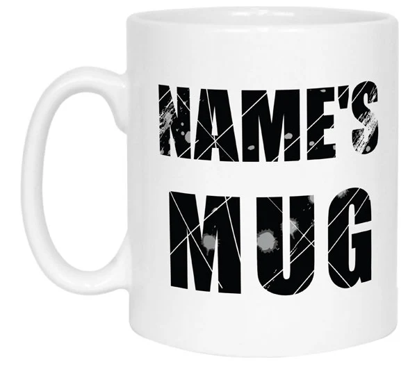 Scratched Text Name Mug - Image 5