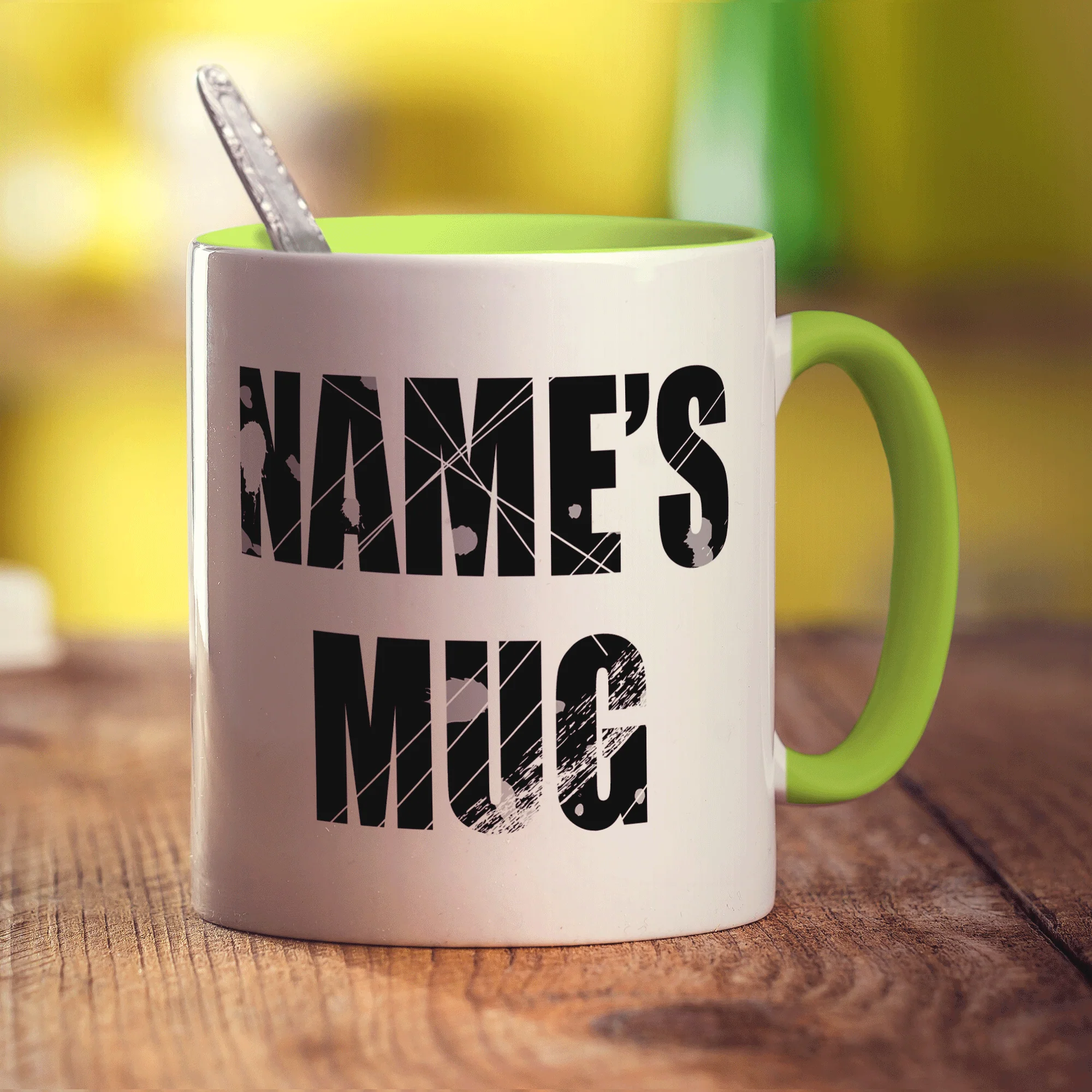 Scratched Text Name Mug - Image 9