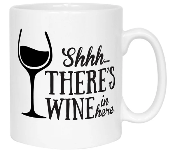 Shh There's Wine In Here Mug - Image 8