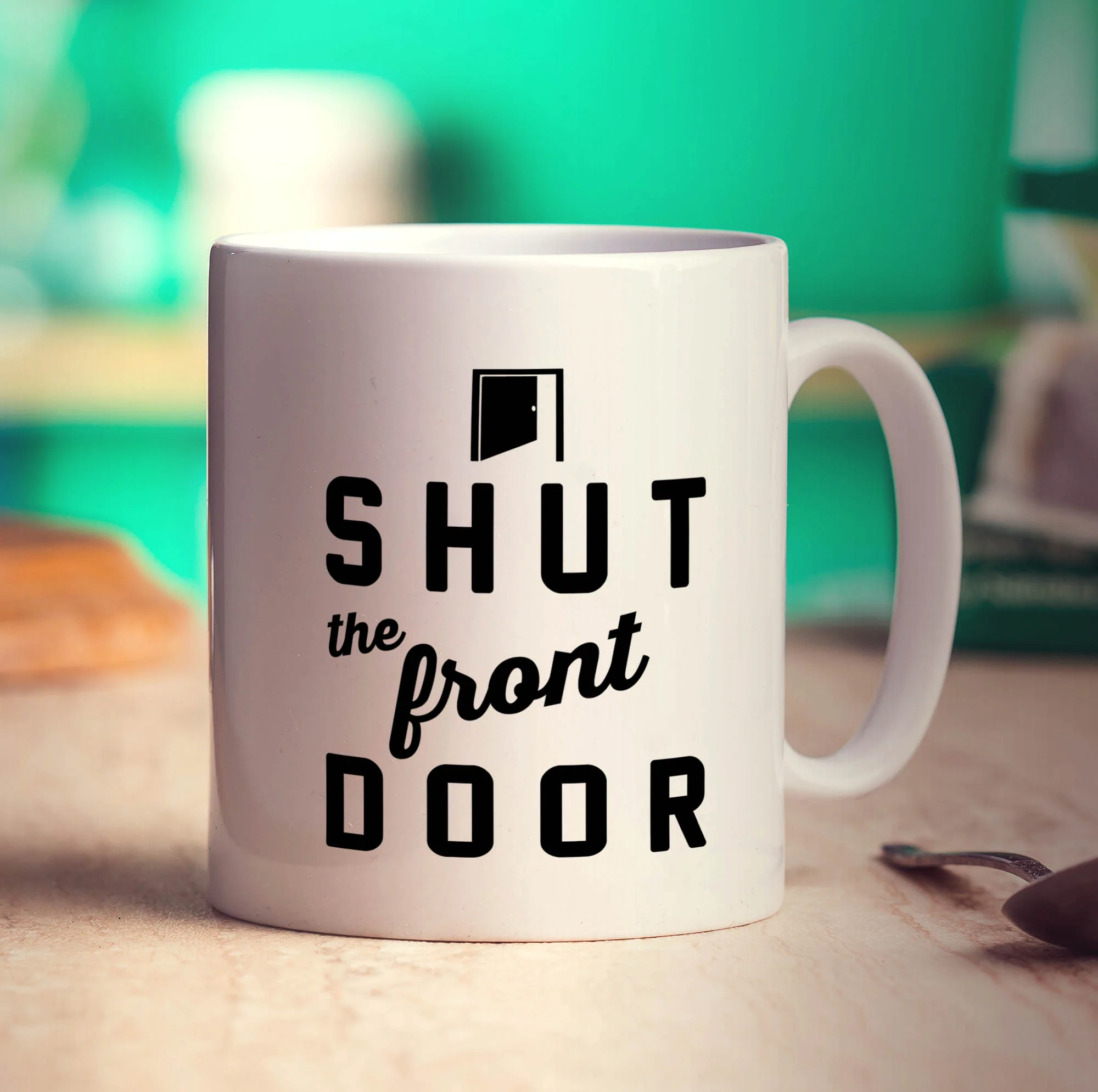 Shut the Front Door Mug - Image 3