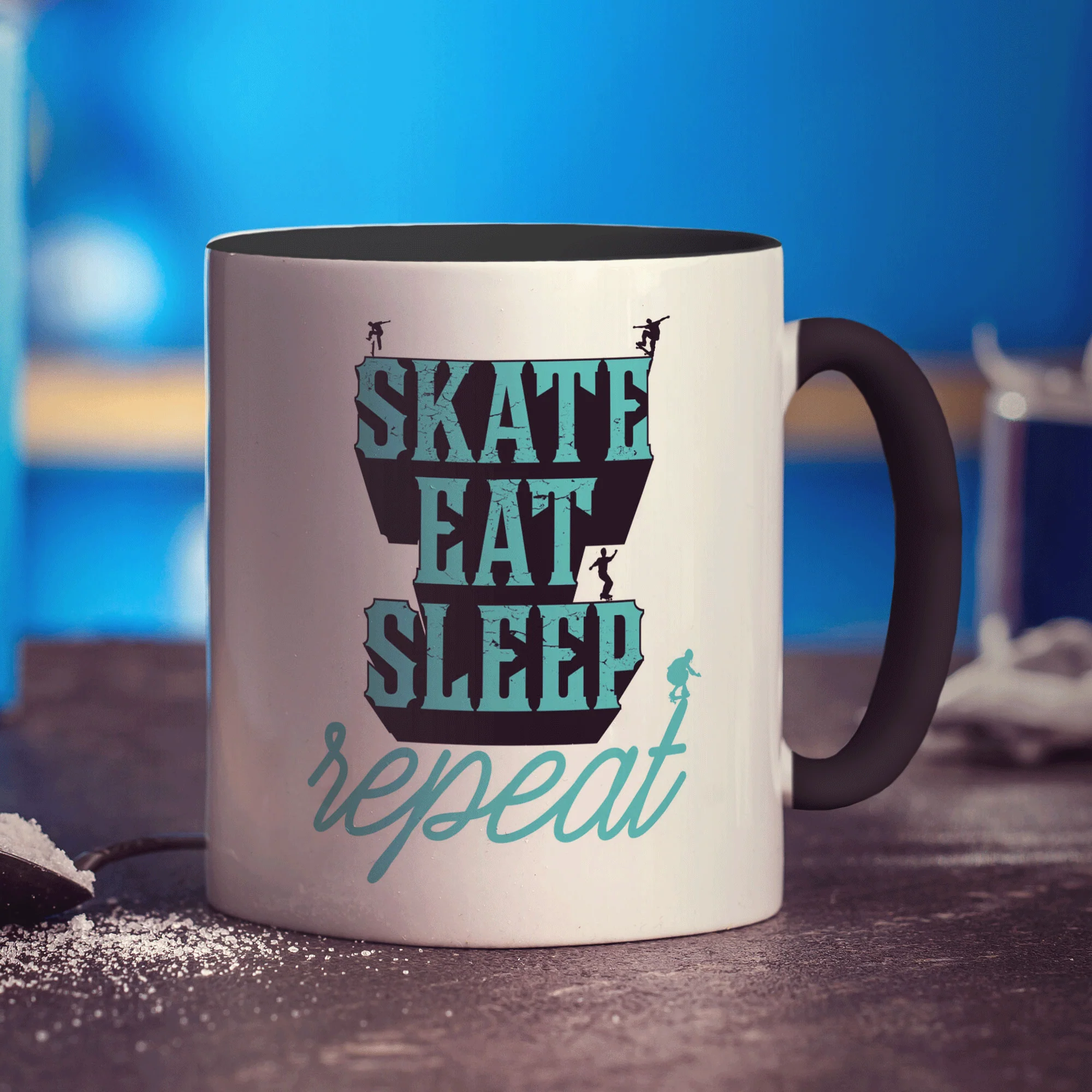 Skate, Eat, Sleep, Repeat Mug - Image 10