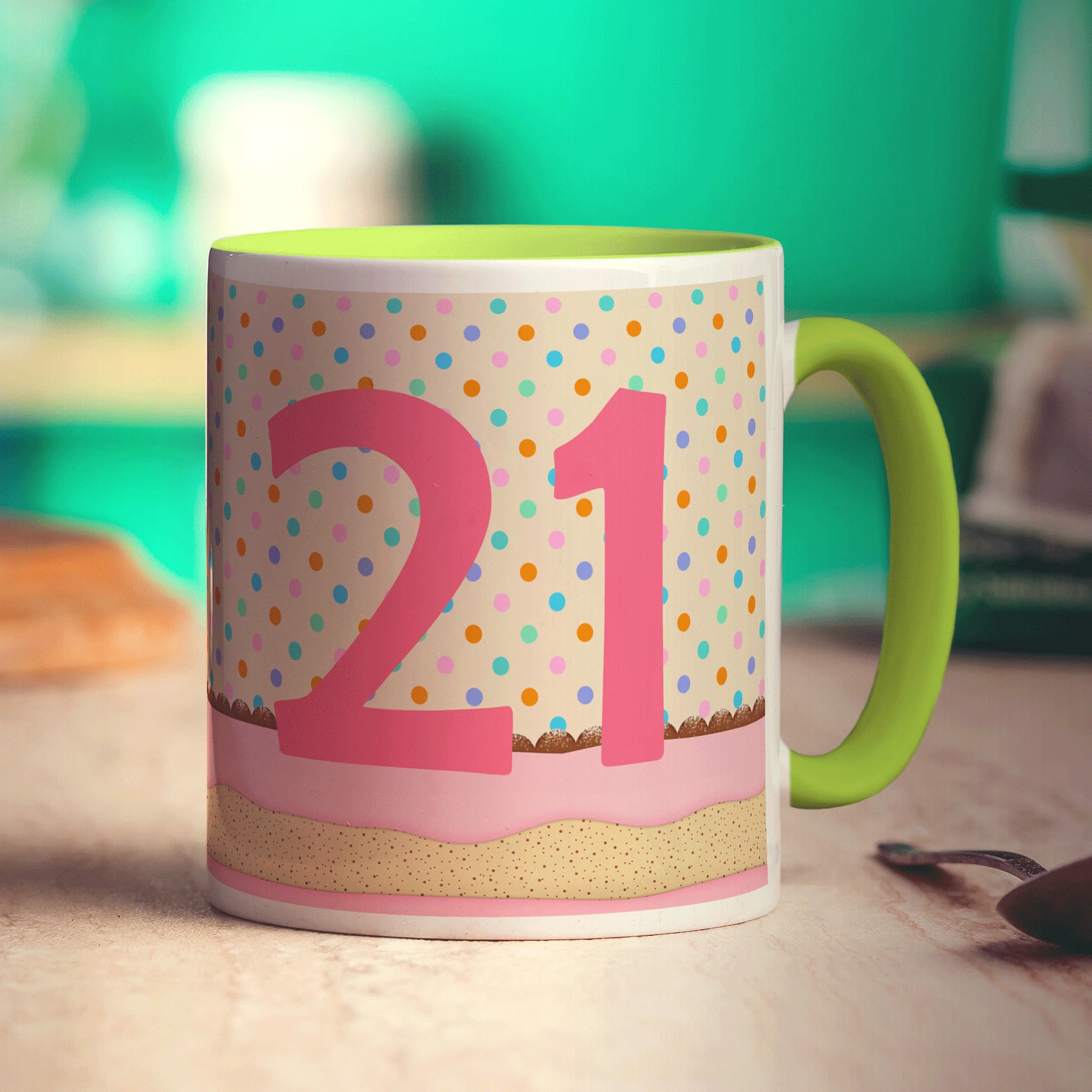 Slice Of Cake Photo Age Mug - Image 6