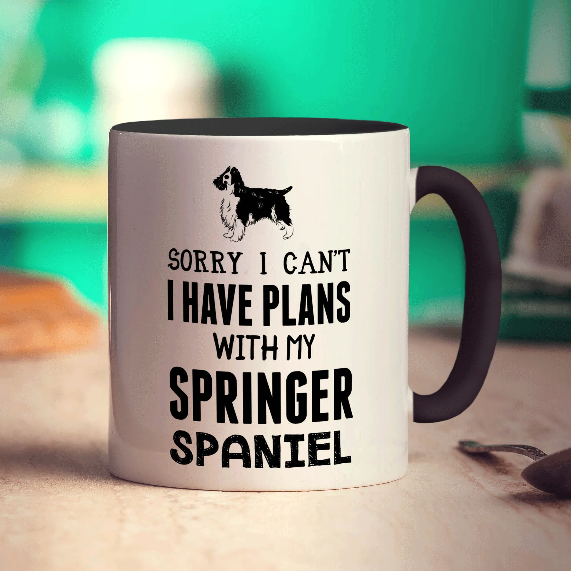 Sorry I Can't I Have Plans with My Springer Spaniel Mug - Image 10