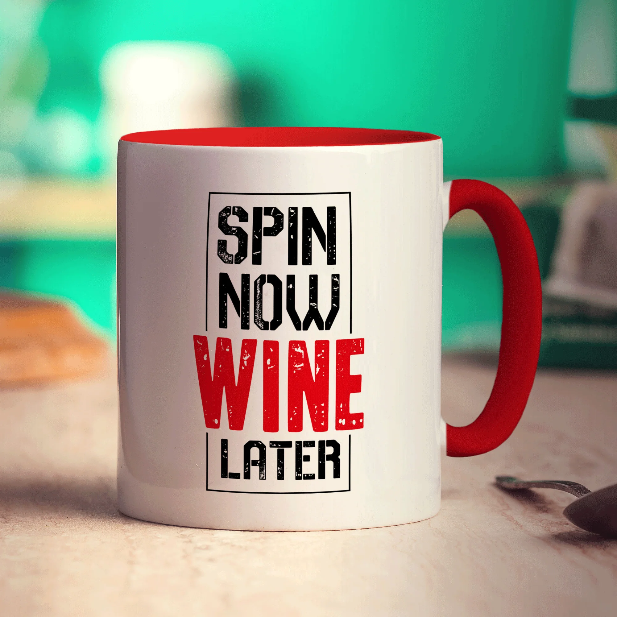 Spin Now Wine Later Mug - Image 11
