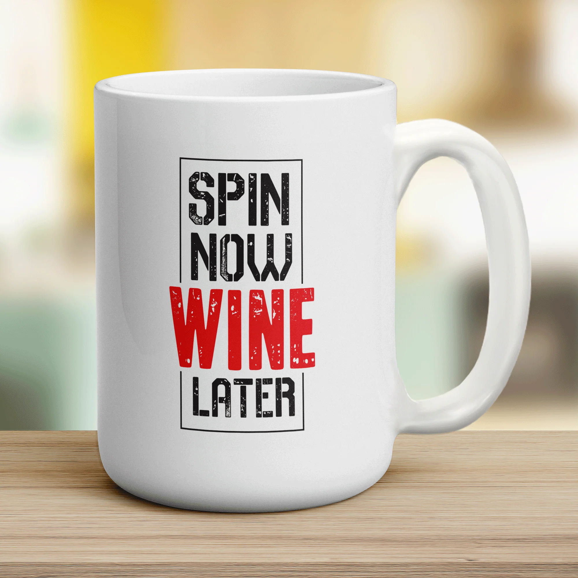 Spin Now Wine Later Mug - Image 12