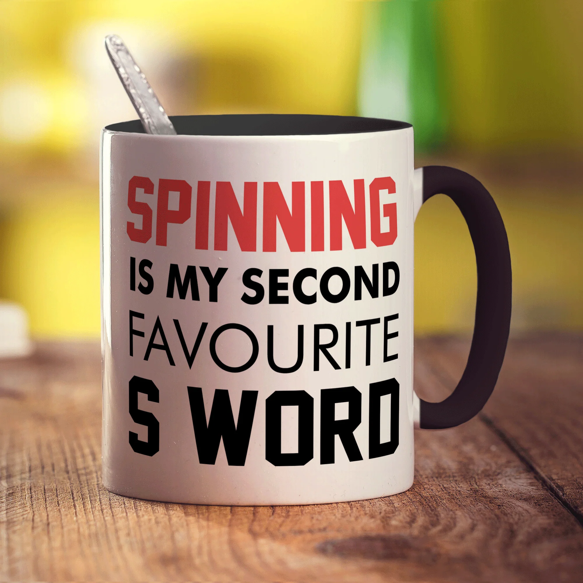 Spinning is My Second Favourite S Word Mug - Image 10