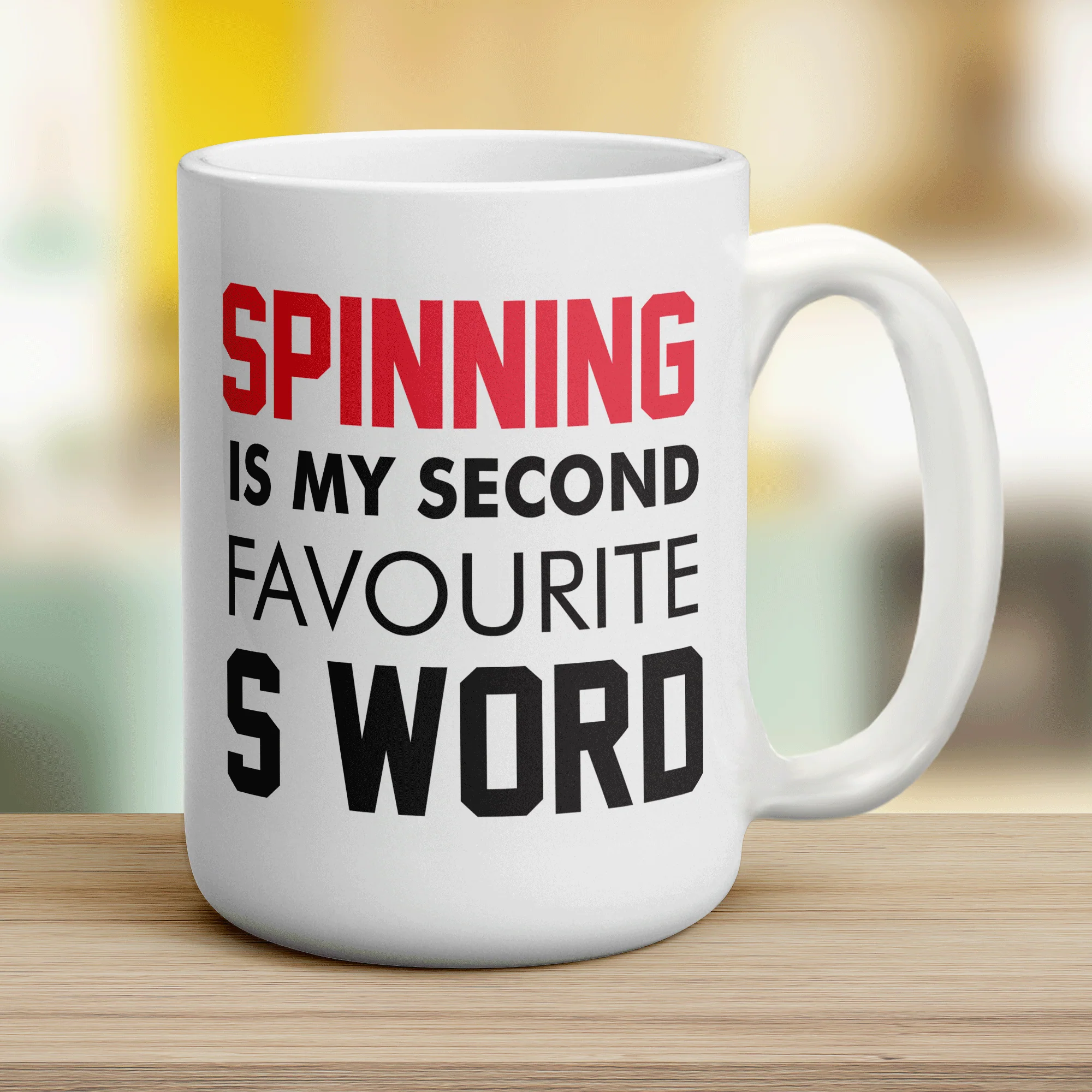 Spinning is My Second Favourite S Word Mug - Image 12
