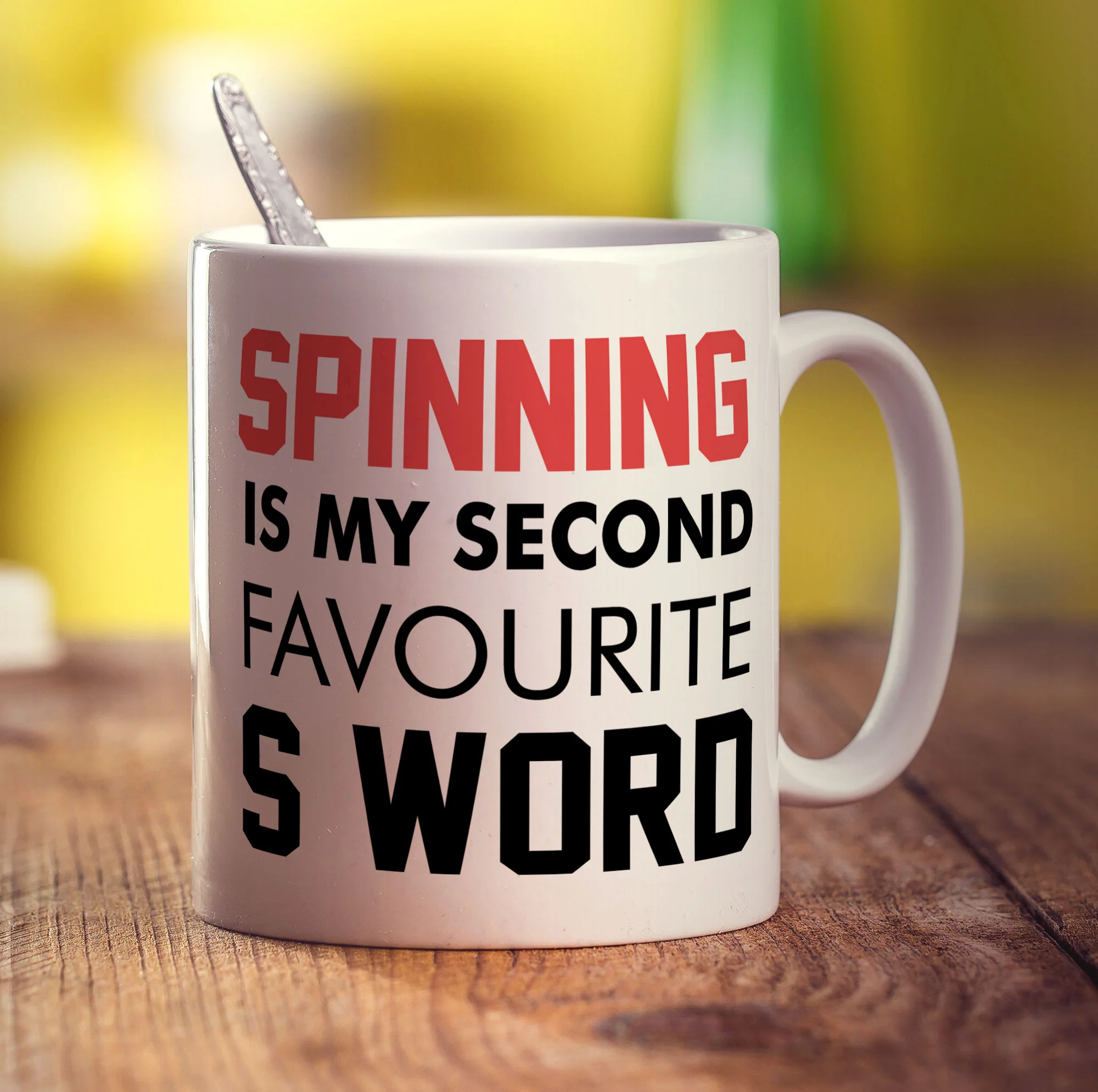 Spinning is My Second Favourite S Word Mug - Image 3
