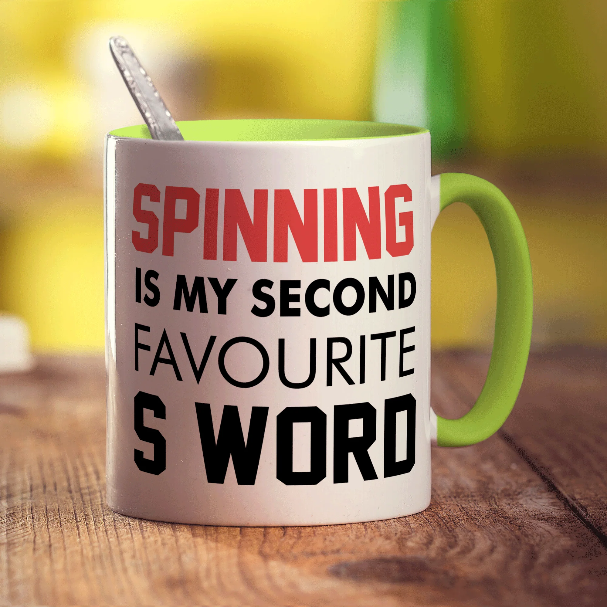 Spinning is My Second Favourite S Word Mug - Image 7