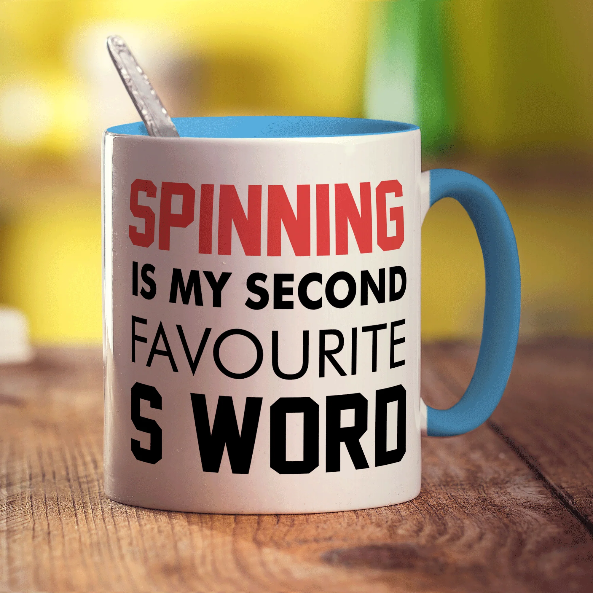 Spinning is My Second Favourite S Word Mug - Image 8