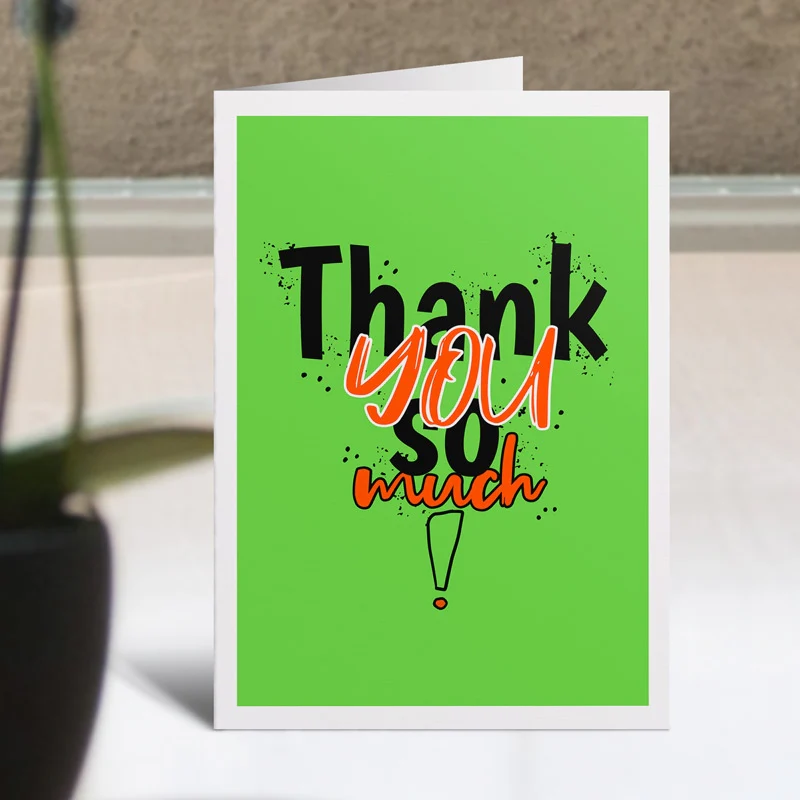 Splashed Thank You Card - Image 3