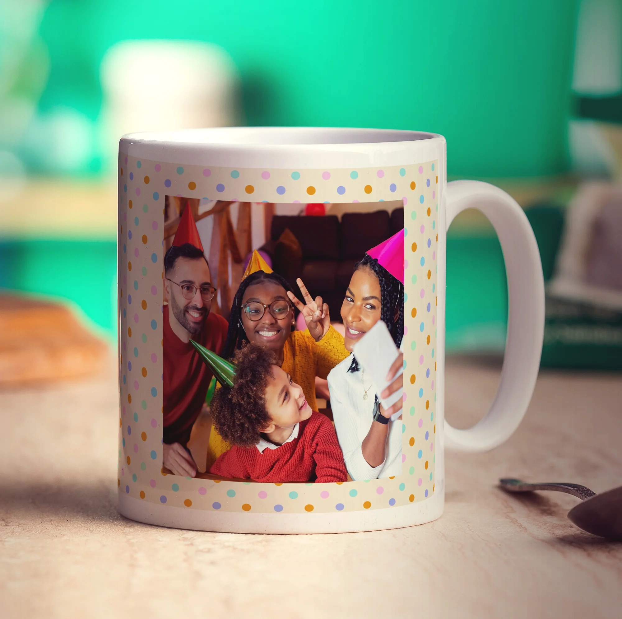 Spotty Double Sided Photo Mug - Image 4