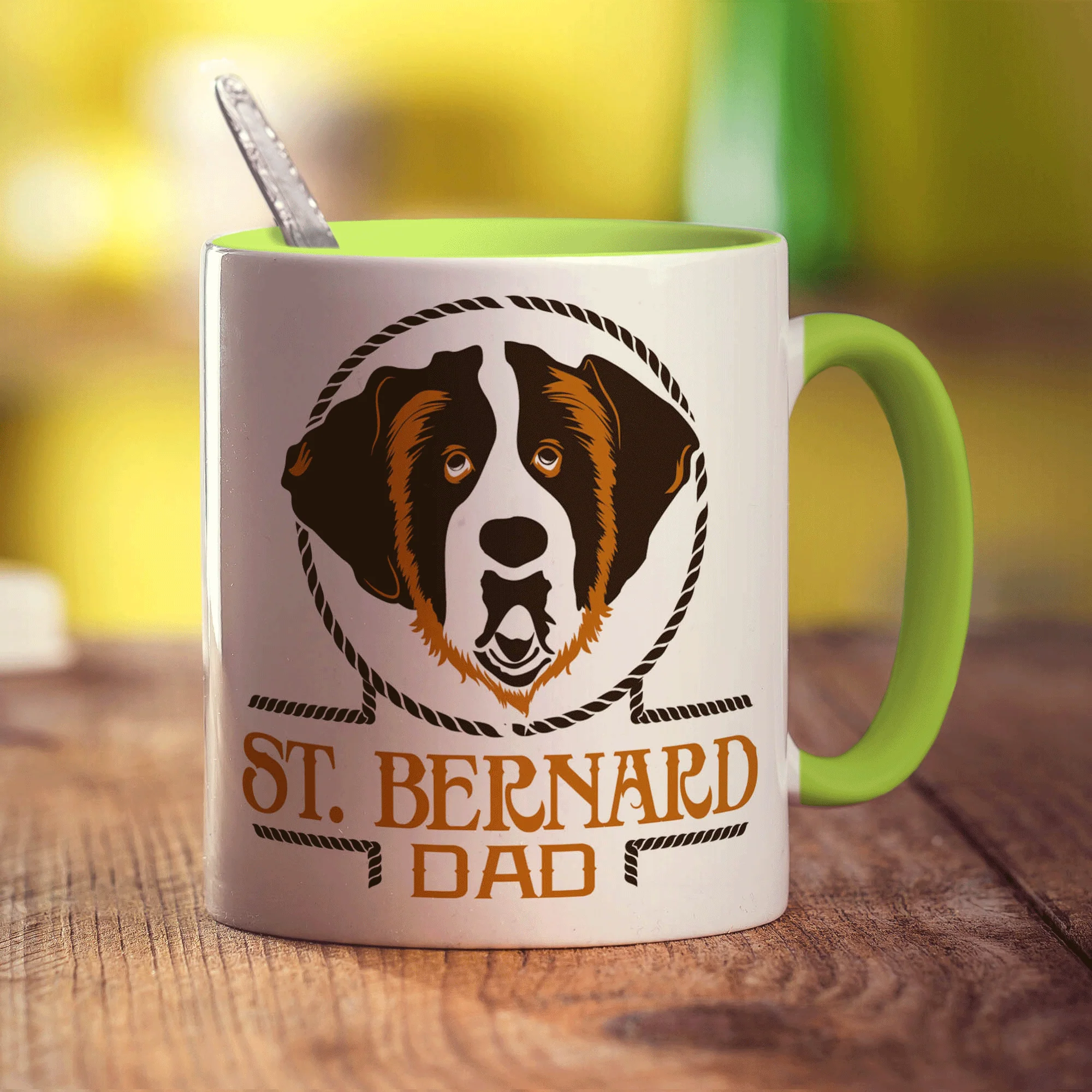 St.Bernard Dad Mug - Image 7