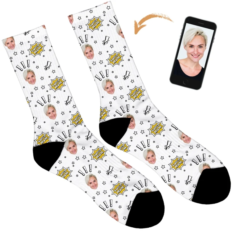 Super Mum Personalised Socks - Image 21