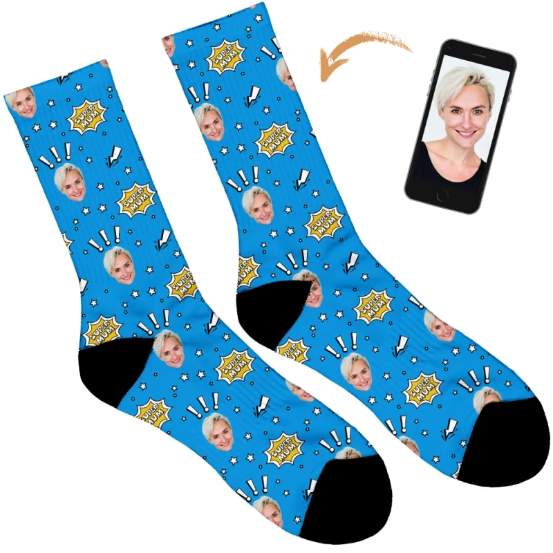 Super Mum Personalised Socks - Image 82