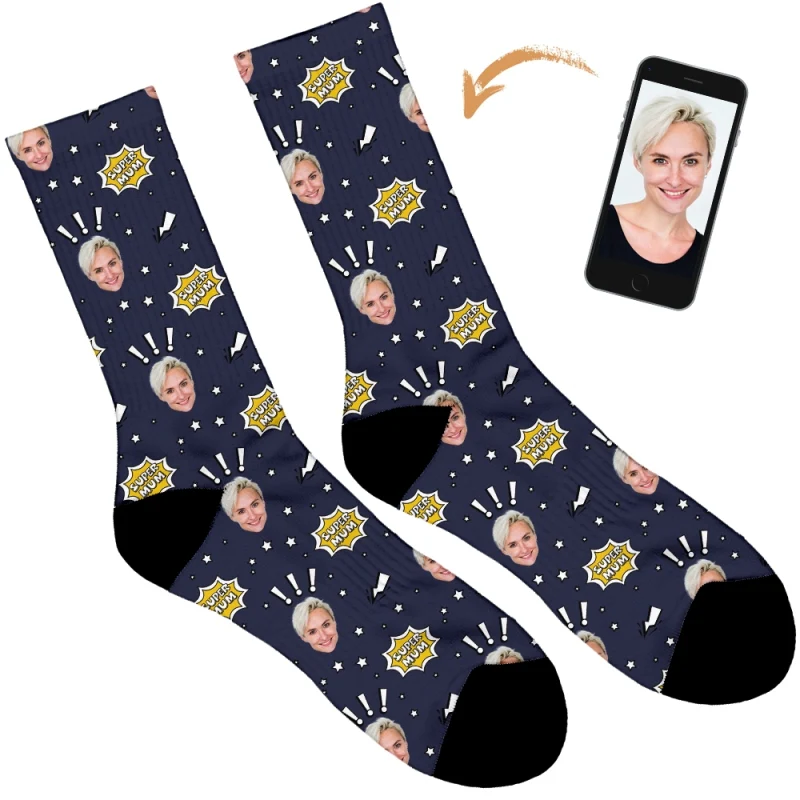 Super Mum Personalised Socks - Image 86