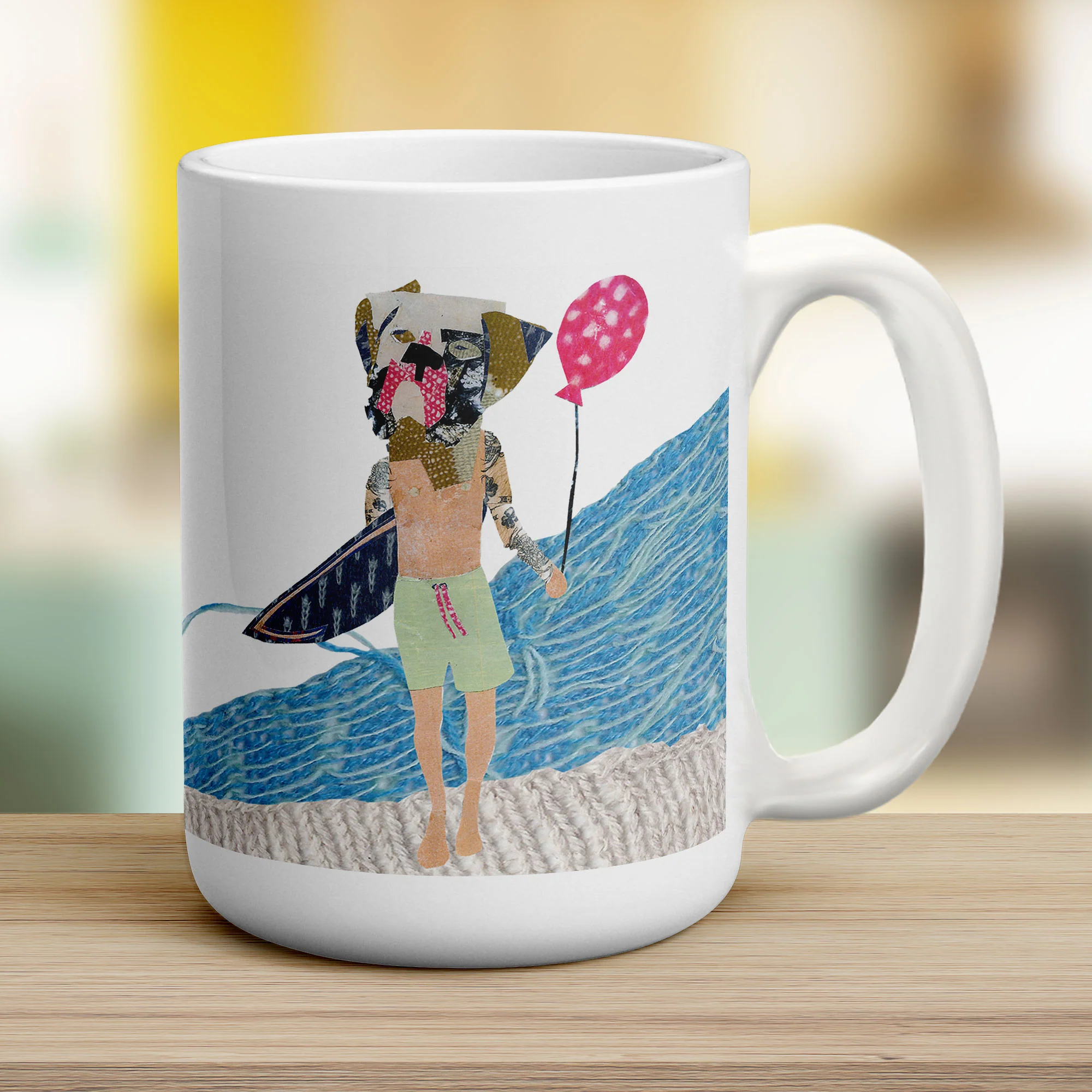 Surfer Dog Mug by Zoe Spry - Image 11