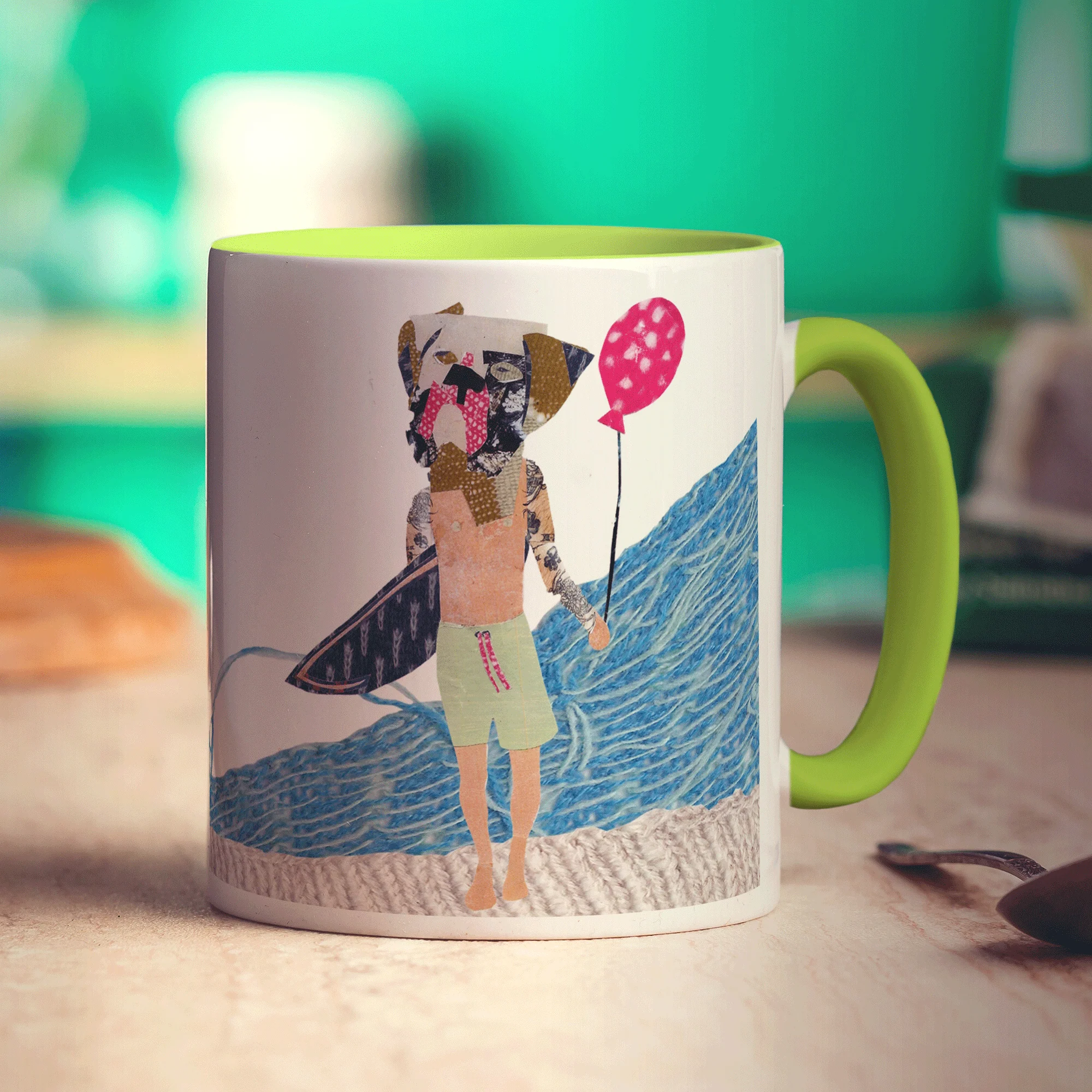 Surfer Dog Mug by Zoe Spry - Image 6