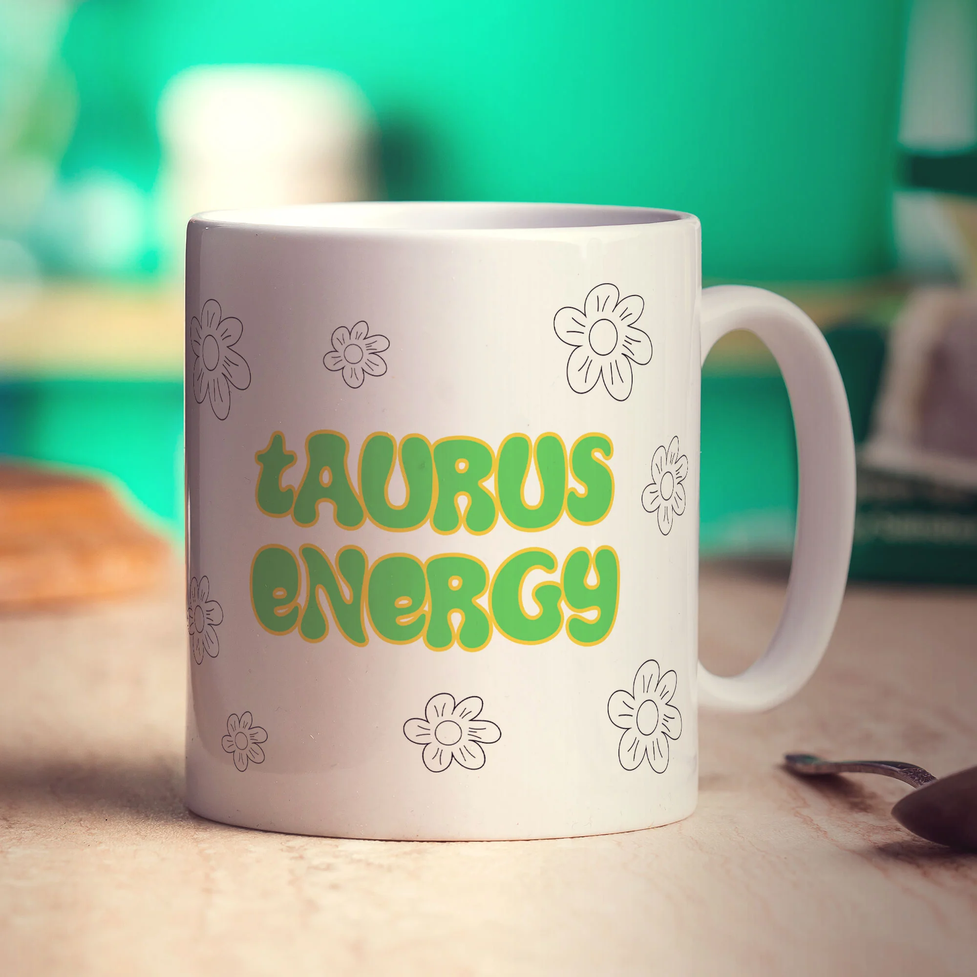 Taurus Energy Star Sign Mug - Image 3