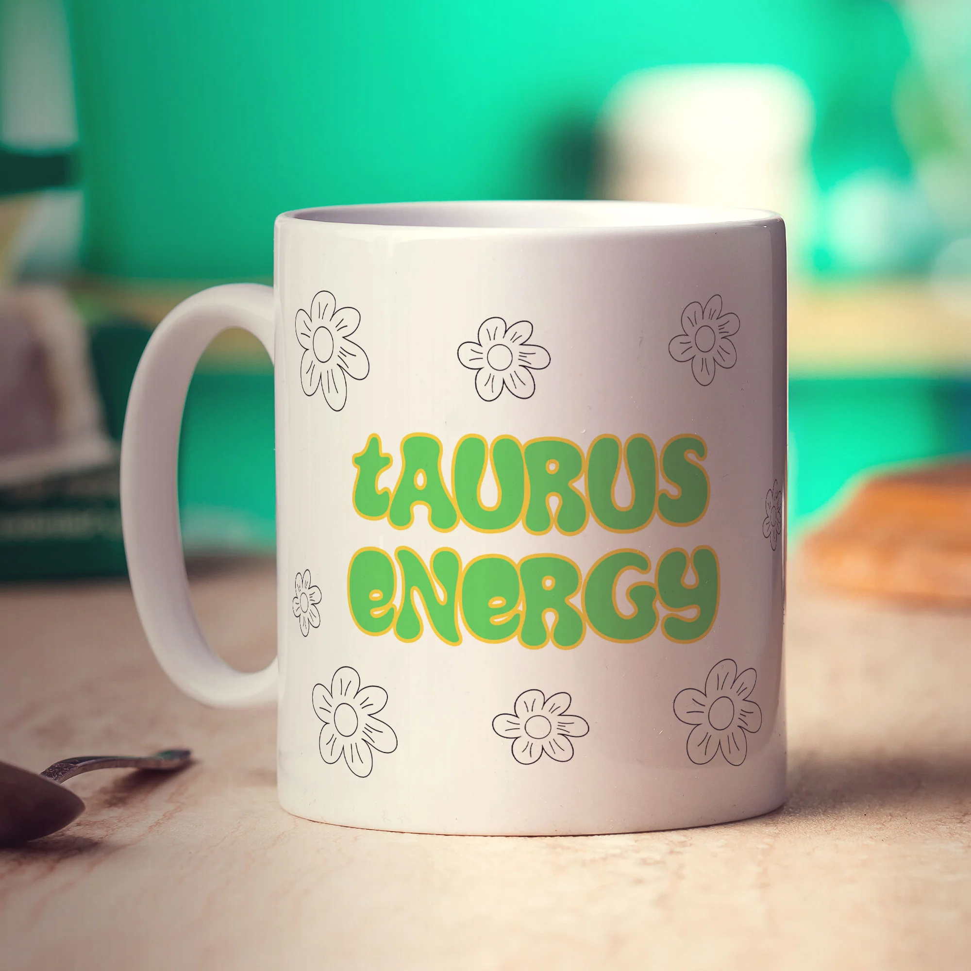 Taurus Energy Star Sign Mug - Image 4