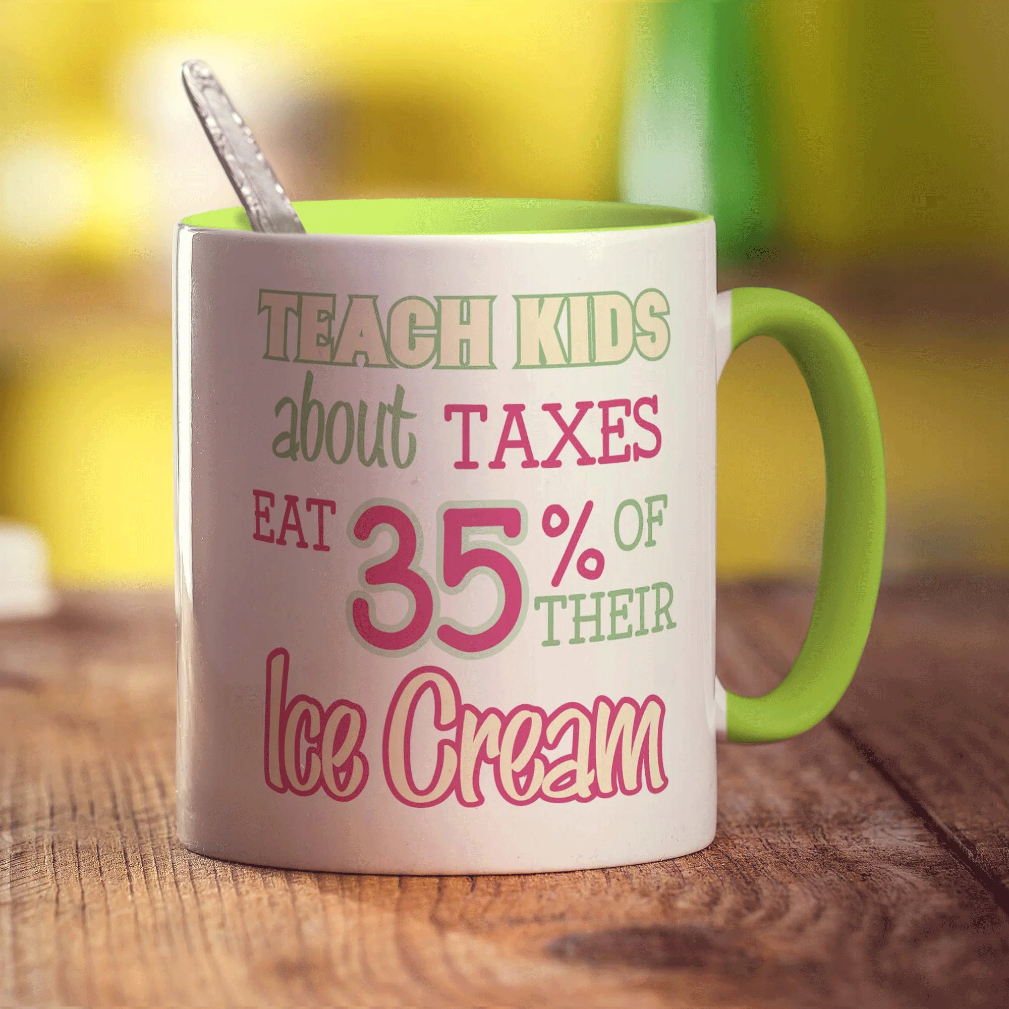 Teach Kids about Taxes Eat 35% of Their Ice Cream Mug - Image 7