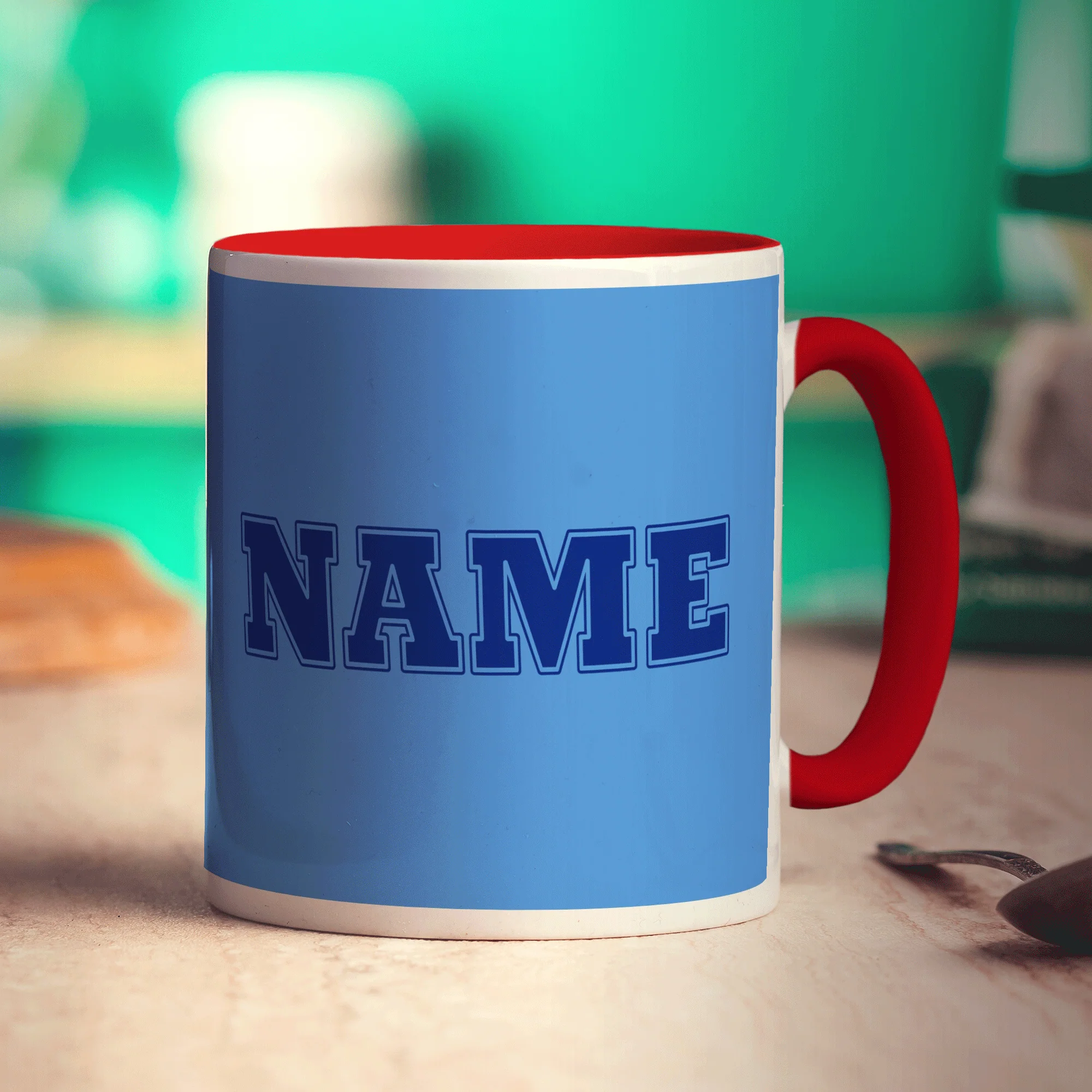 Team Name Mug - Blue - Image 15