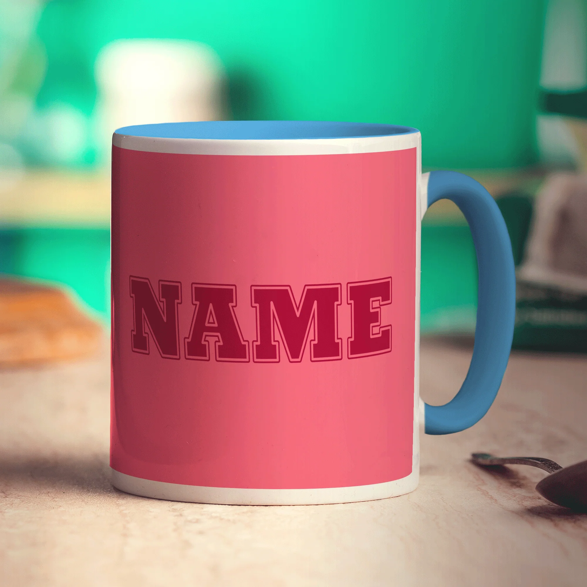 Team Name Mug - Pink - Image 12