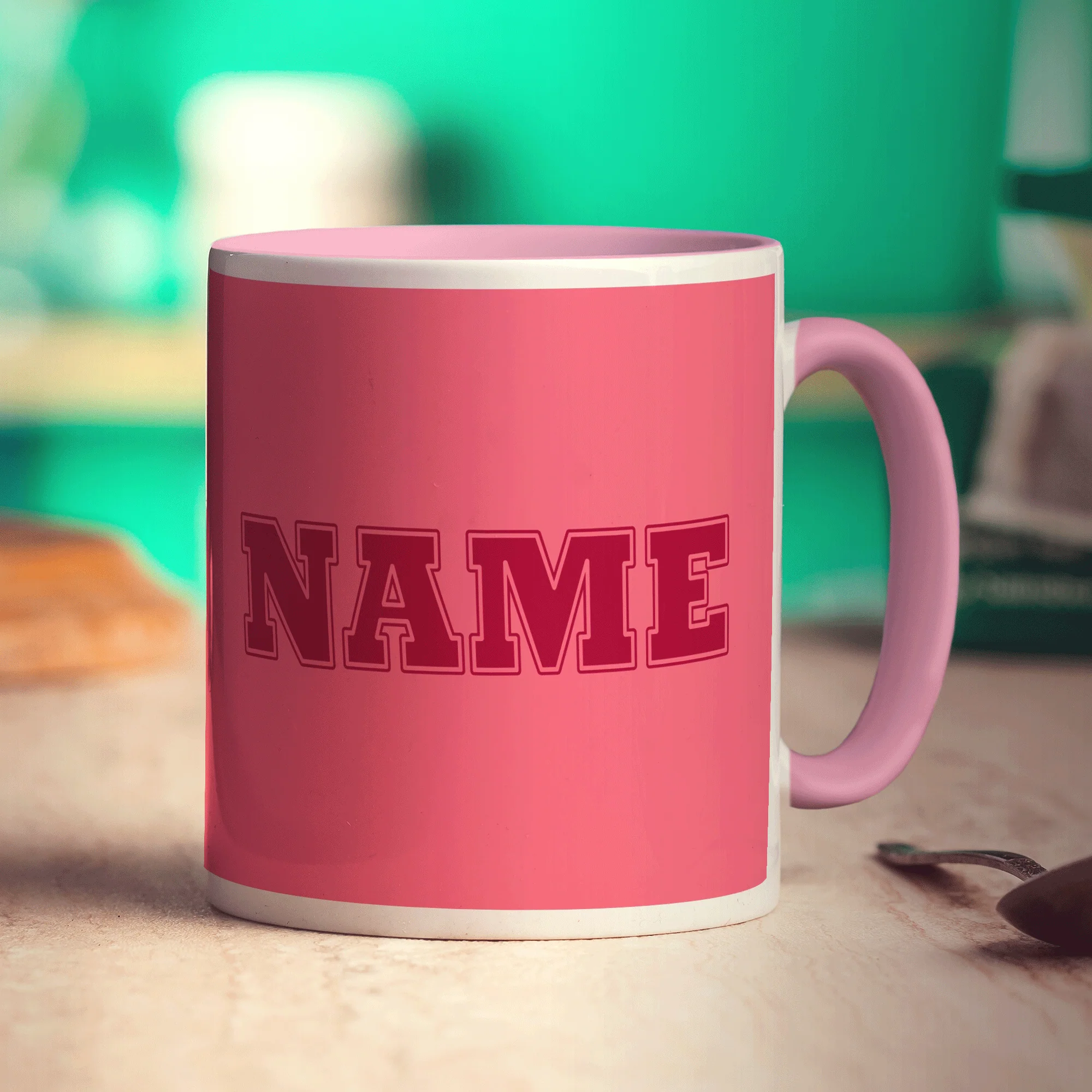 Team Name Mug - Pink - Image 13