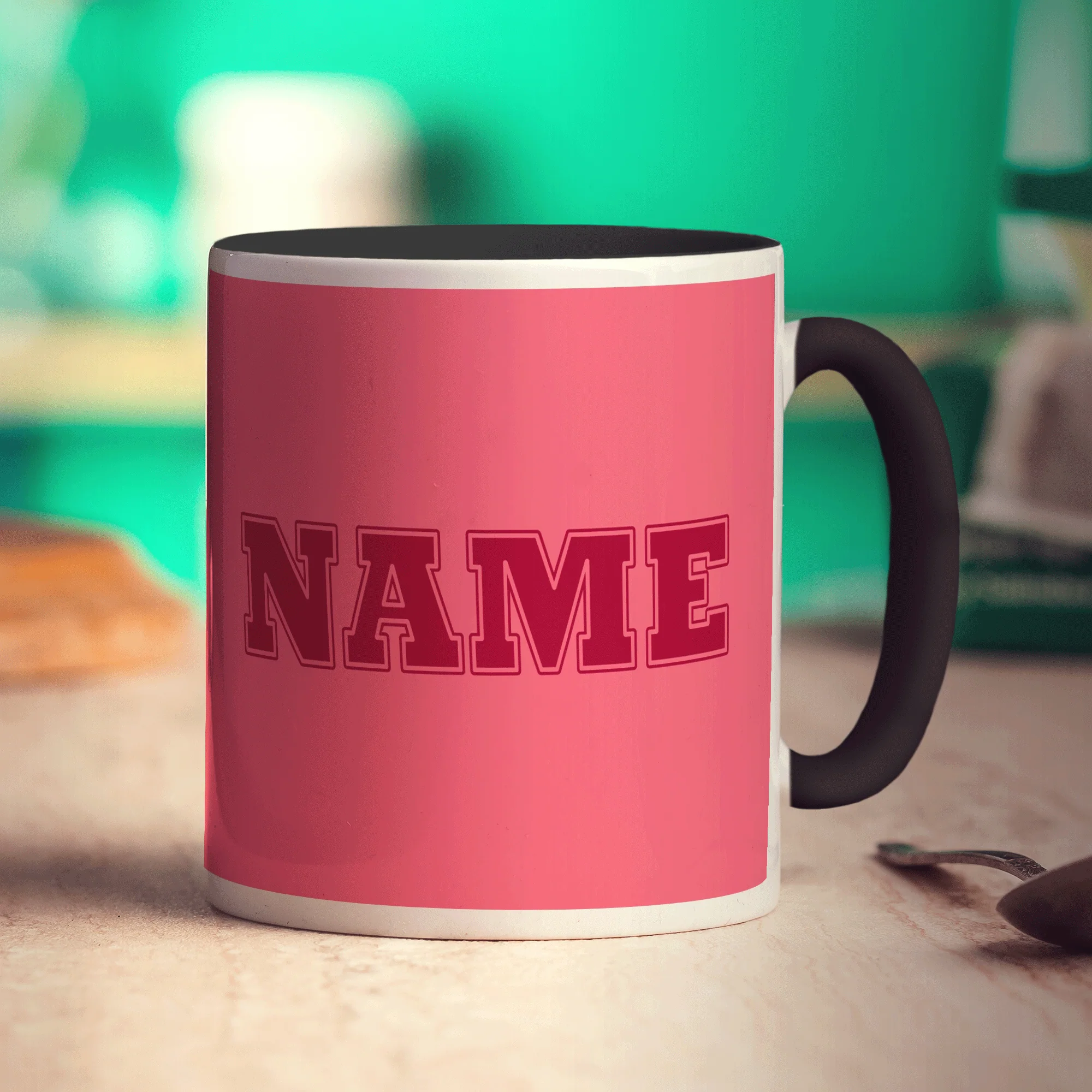Team Name Mug - Pink - Image 14