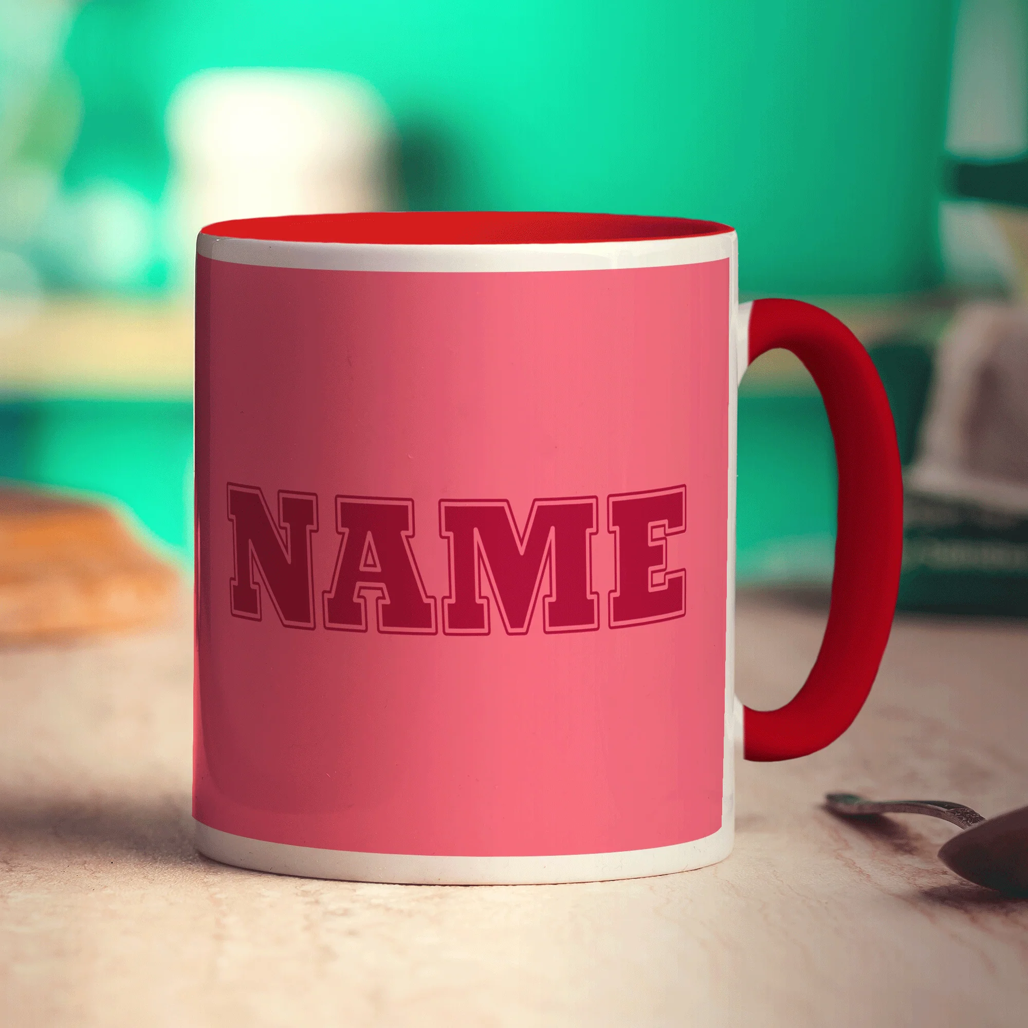 Team Name Mug - Pink - Image 15