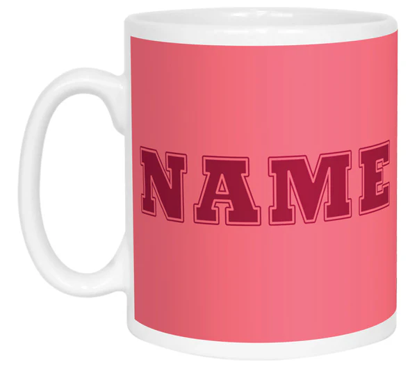 Team Name Mug - Pink - Image 3
