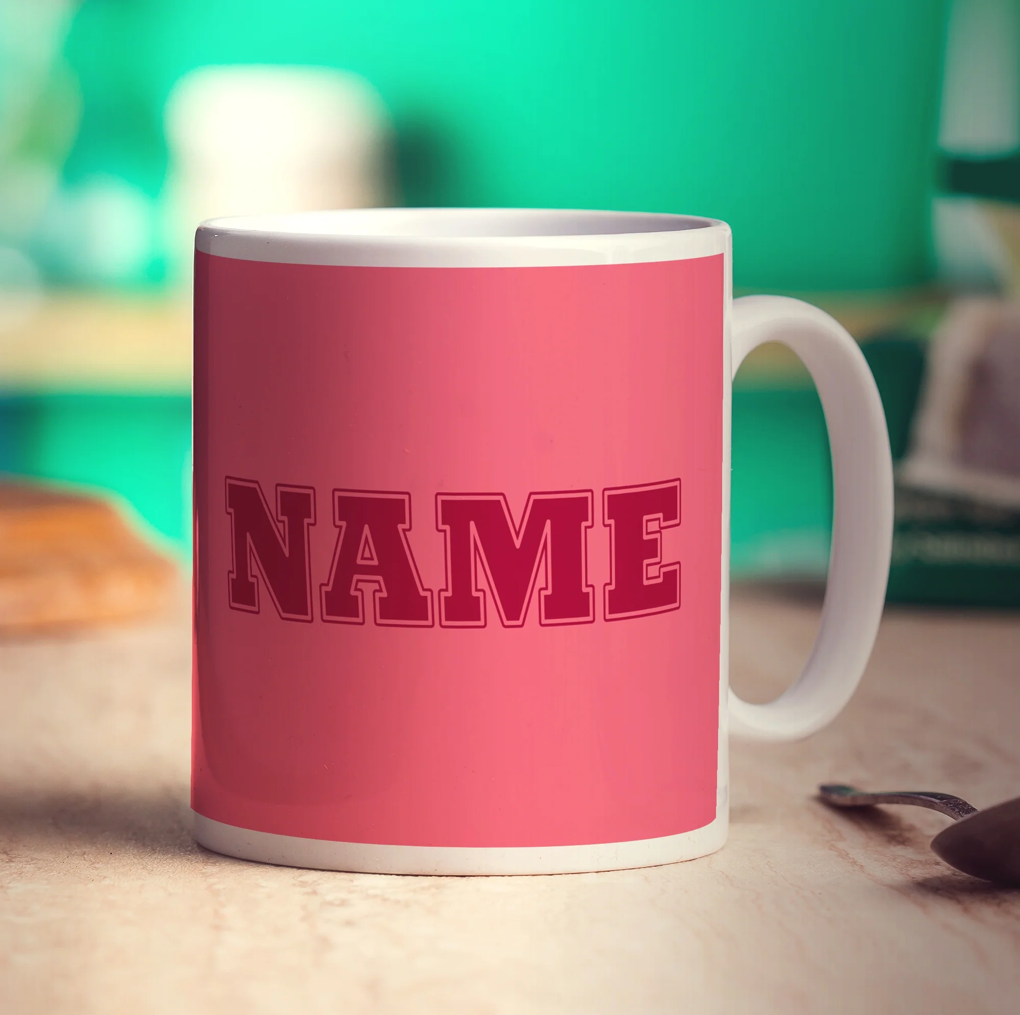 Team Name Mug - Pink - Image 5