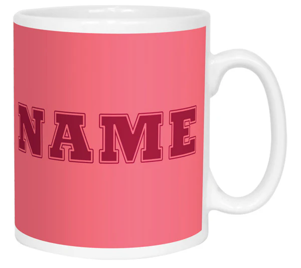 Team Name Mug - Pink - Image 6