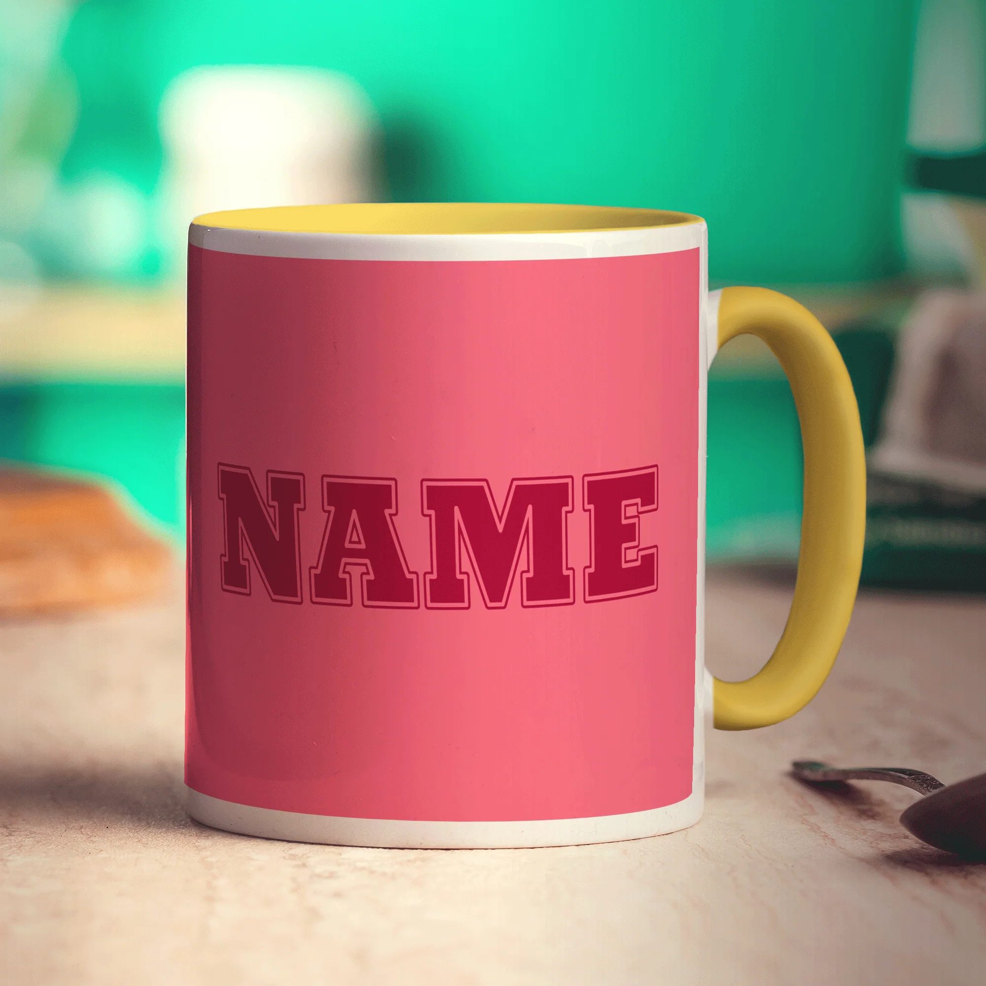 Team Name Mug - Pink - Image 9