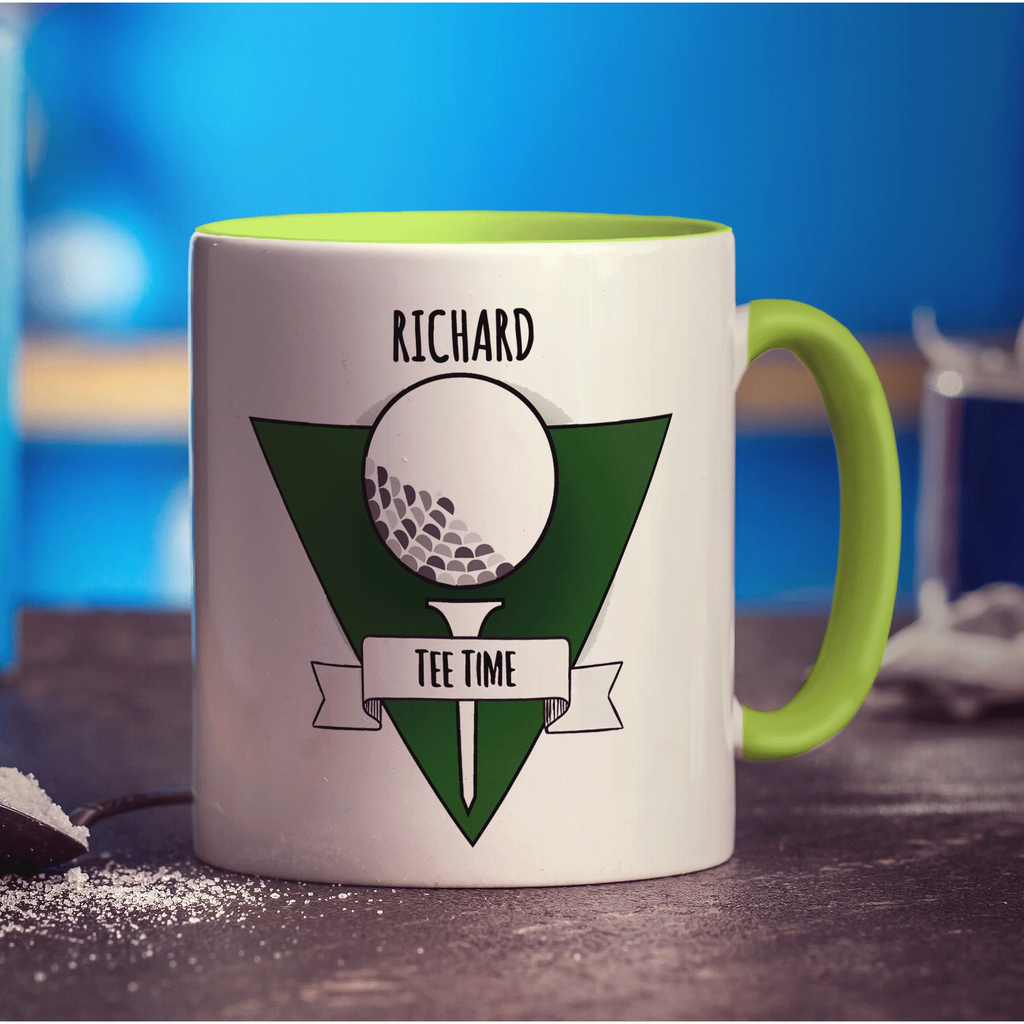 Tee Time Golf Photo Mug - Image 5