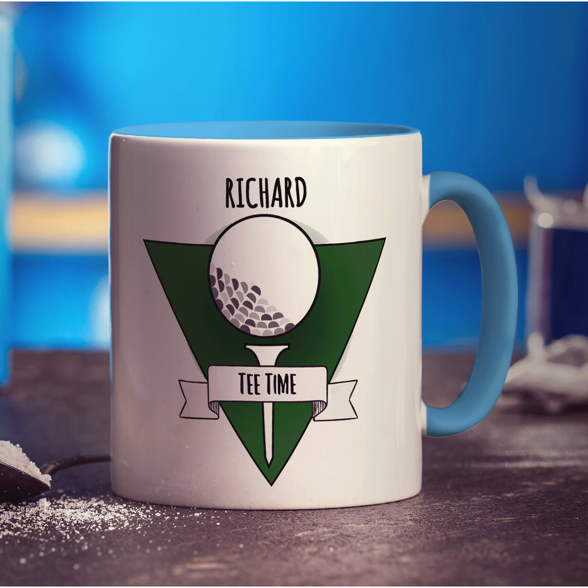 Tee Time Golf Photo Mug - Image 6