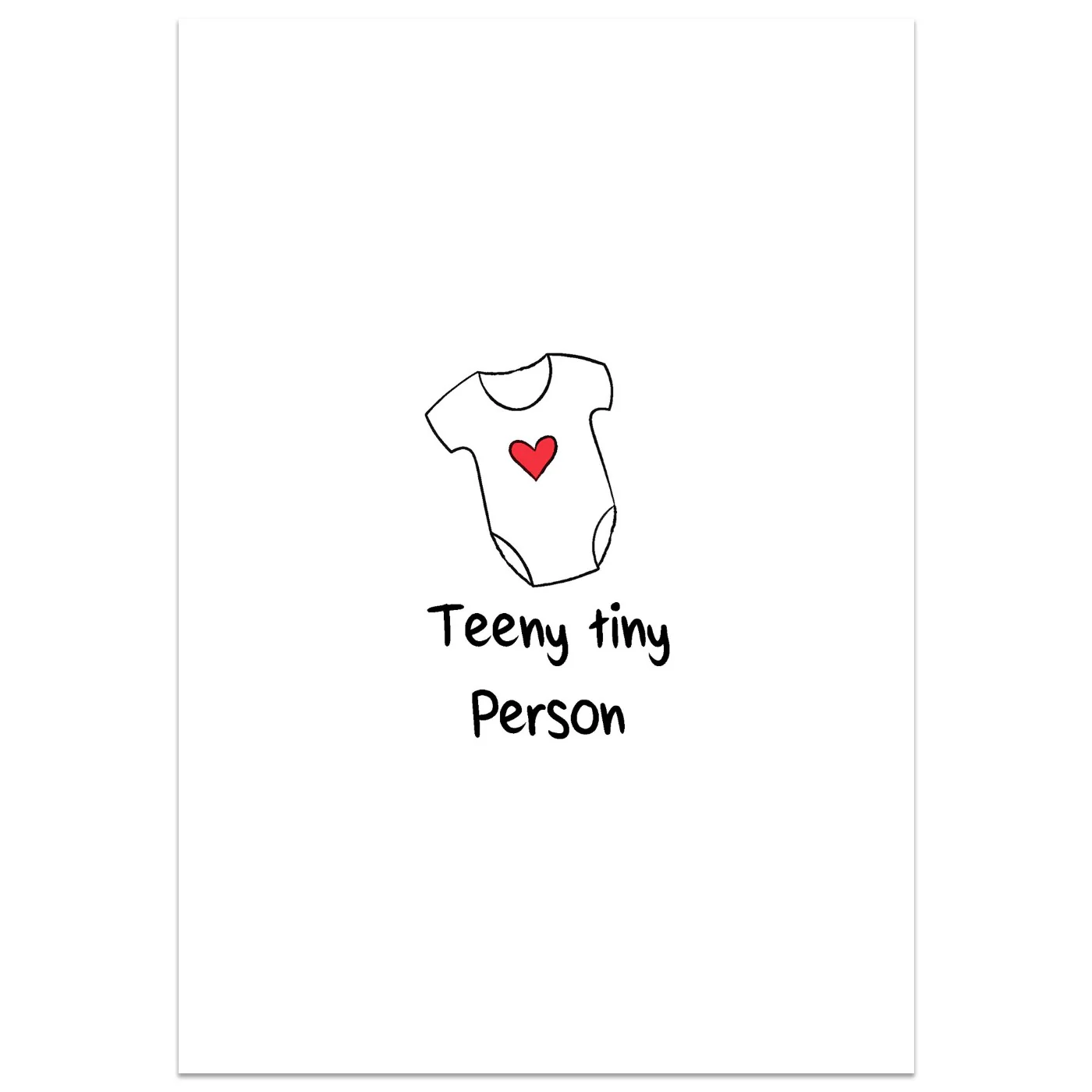 Teeny Tiny Person Card