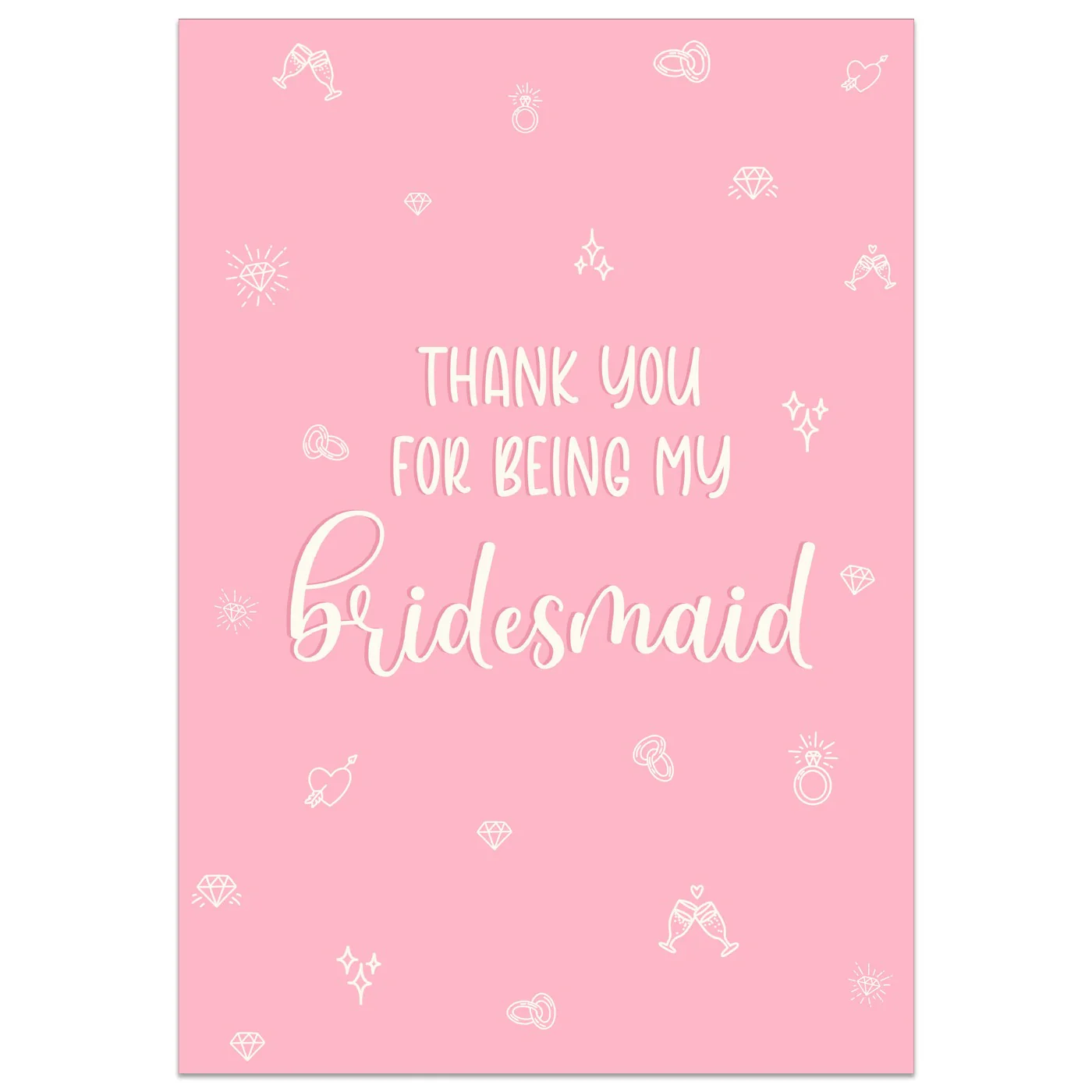 Thank You For Being My Bridesmaid Card