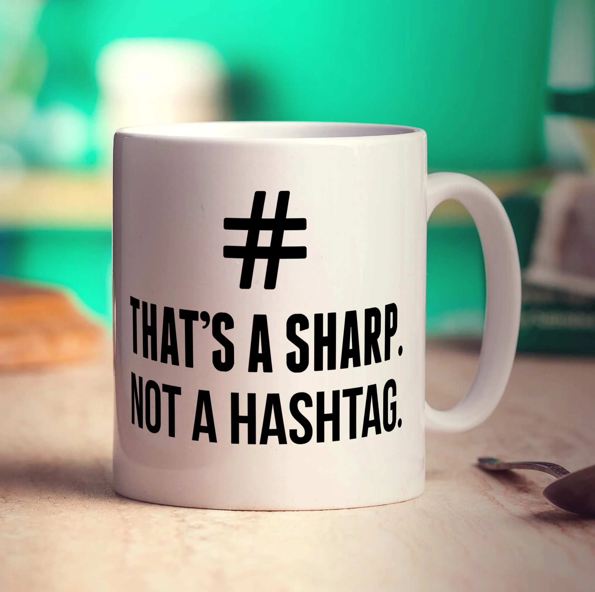 # That's a Sharp. Not a Hashtag Mug - Image 3