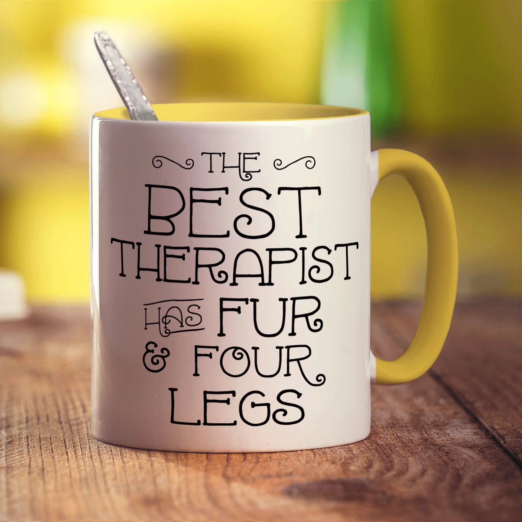 The Best Therapist Has Fur & Four Legs Mug - Image 5