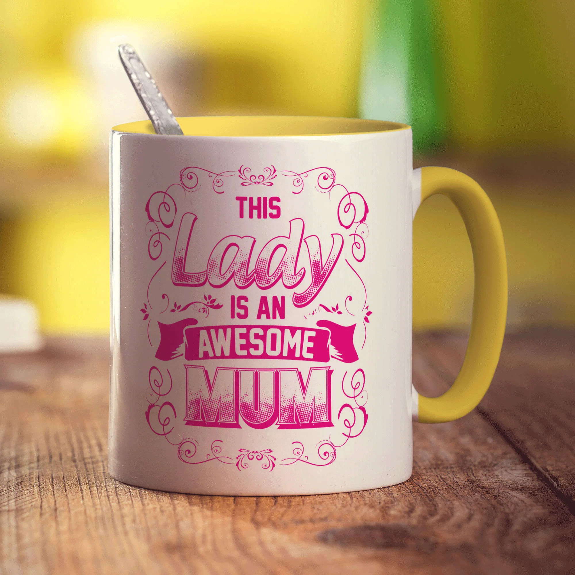 The Lady is an Awesome Mum Mug - Image 5