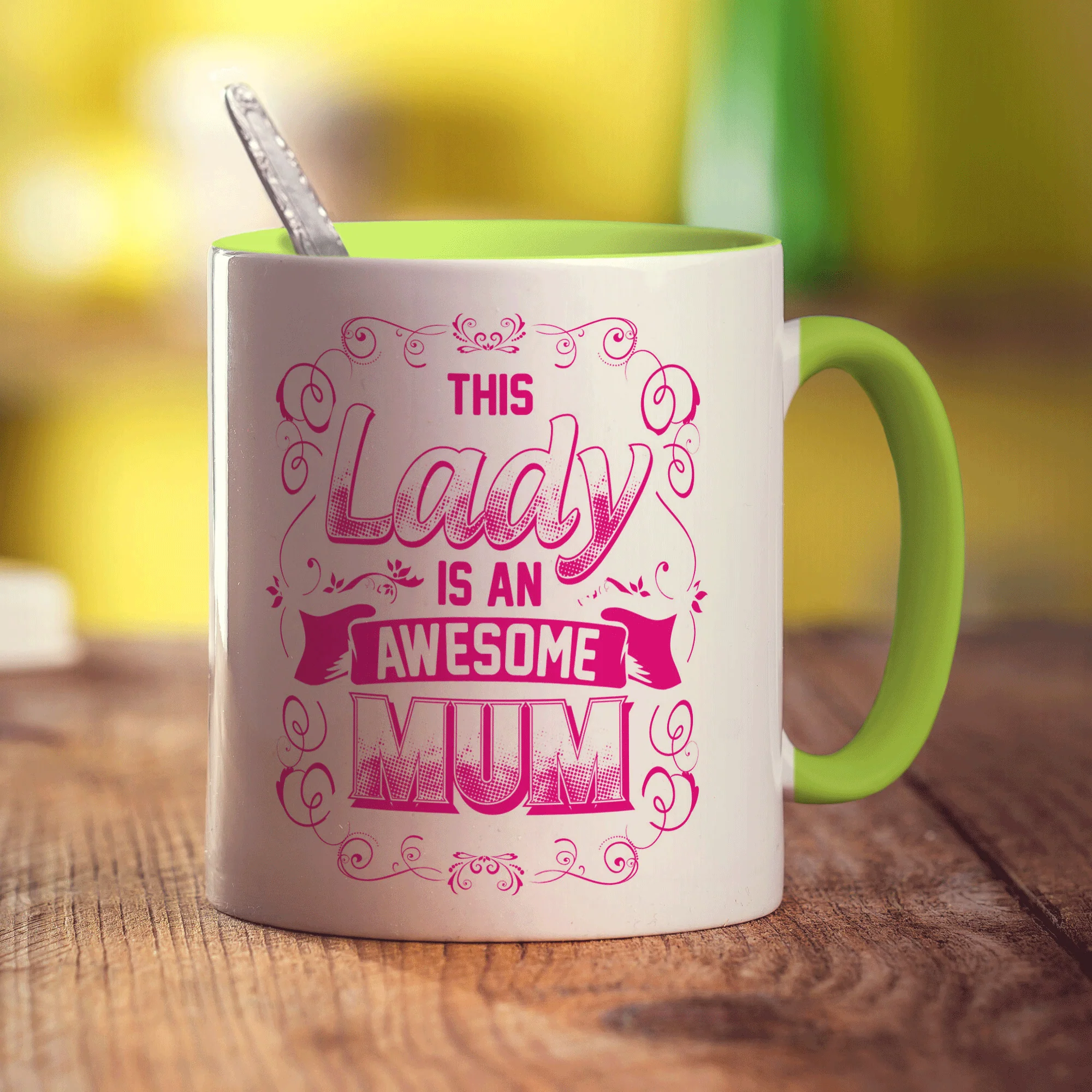 The Lady is an Awesome Mum Mug - Image 7