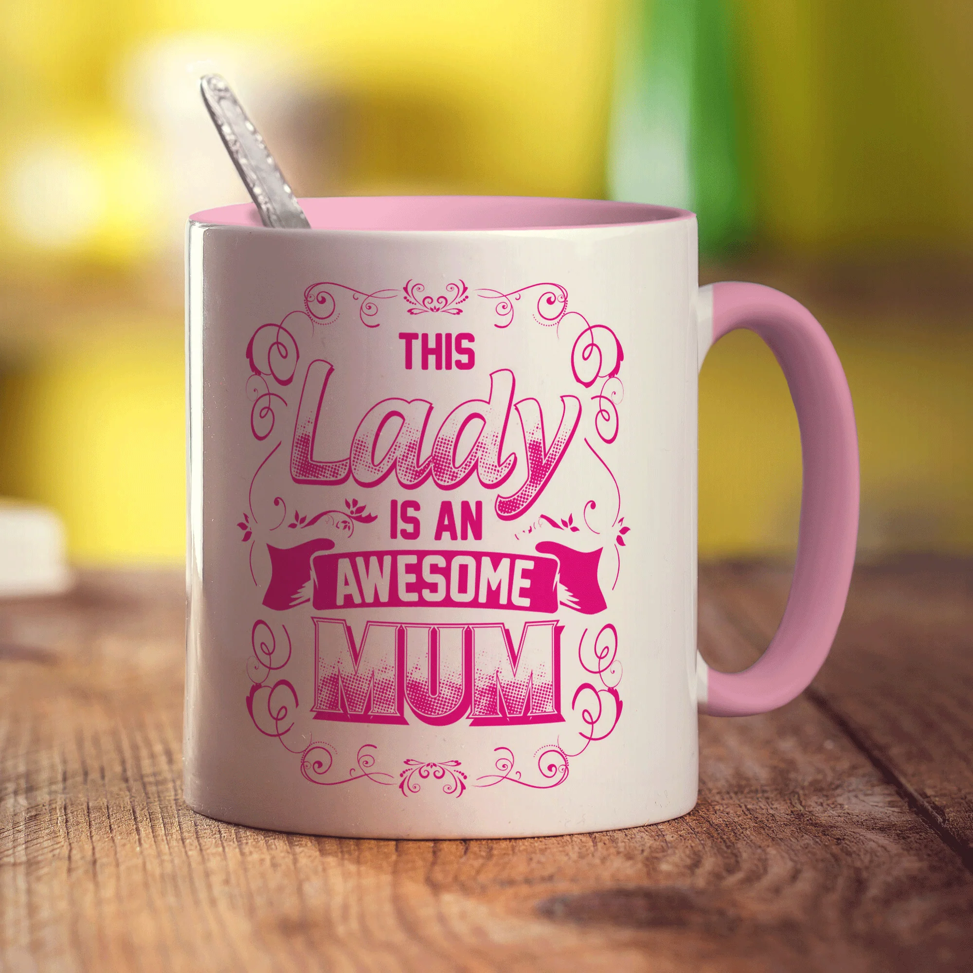 The Lady is an Awesome Mum Mug - Image 9