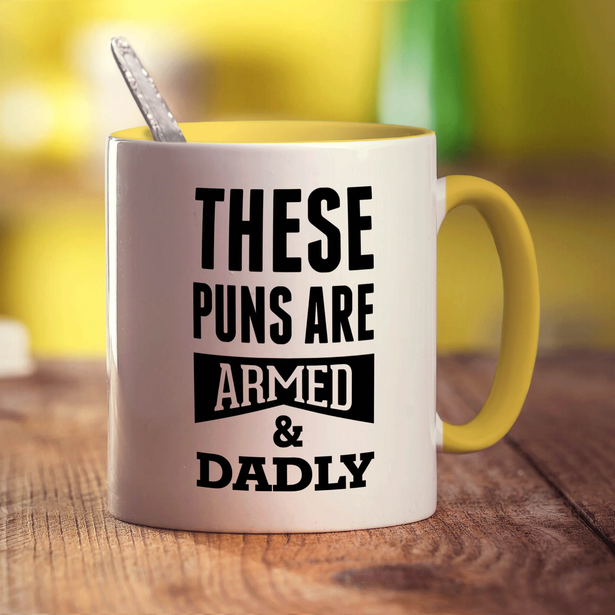 These Puns are Armed & Dadly Mug - Image 5