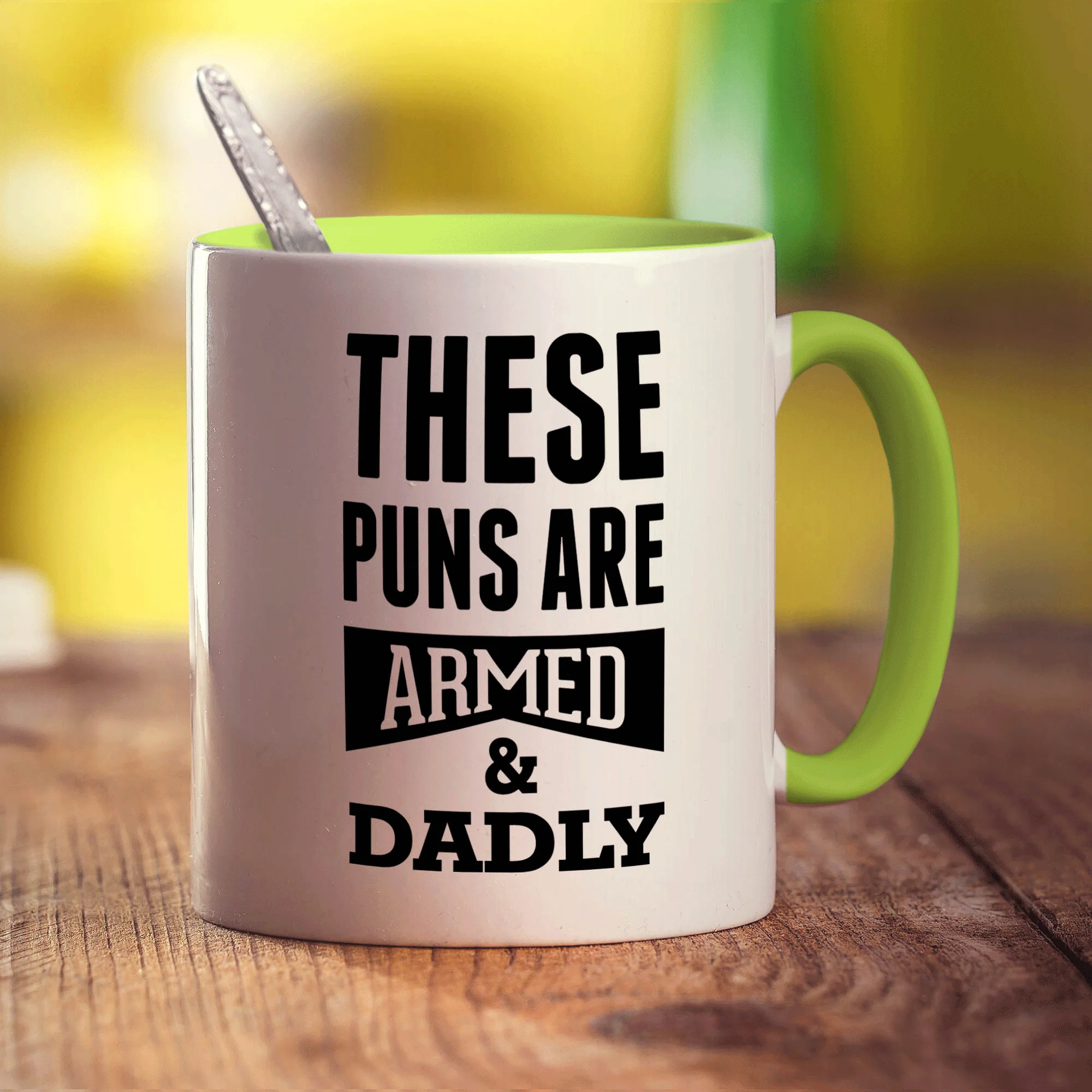 These Puns are Armed & Dadly Mug - Image 7