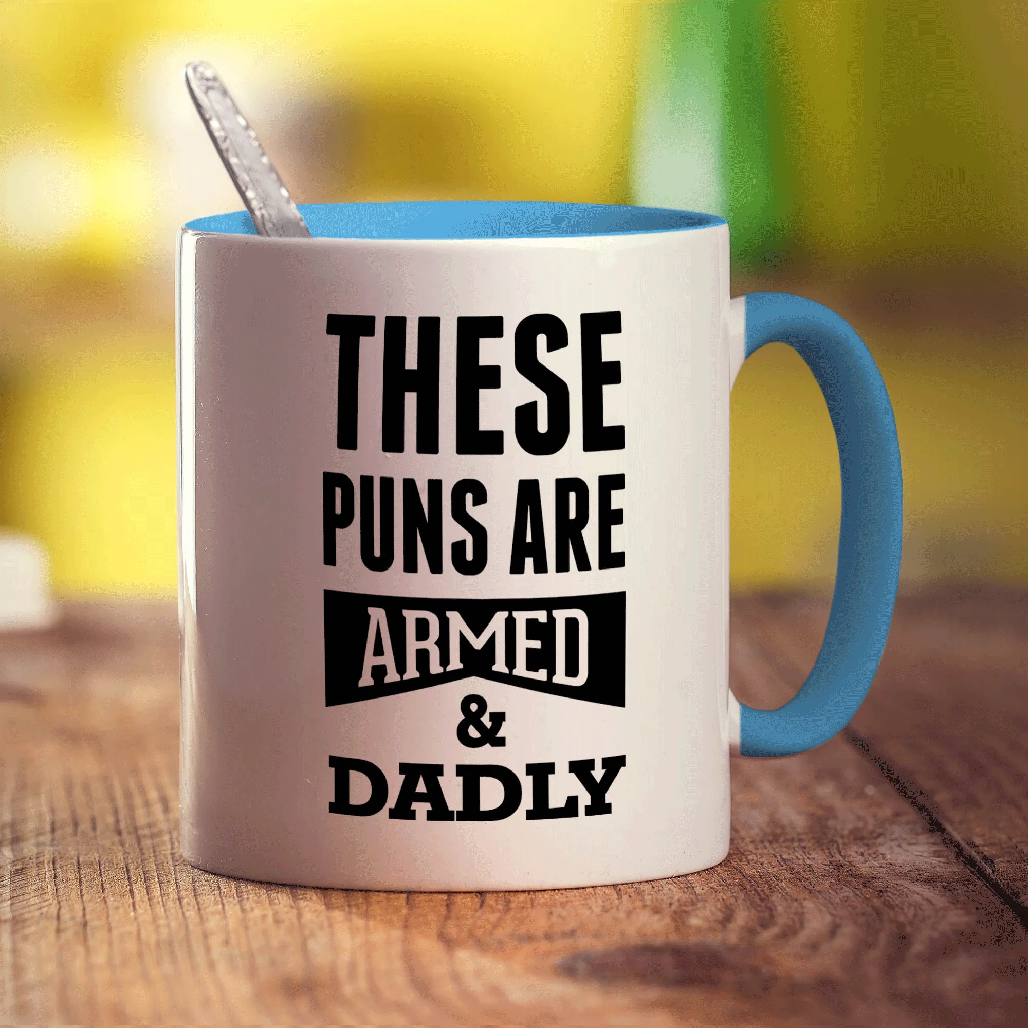 These Puns are Armed & Dadly Mug - Image 8