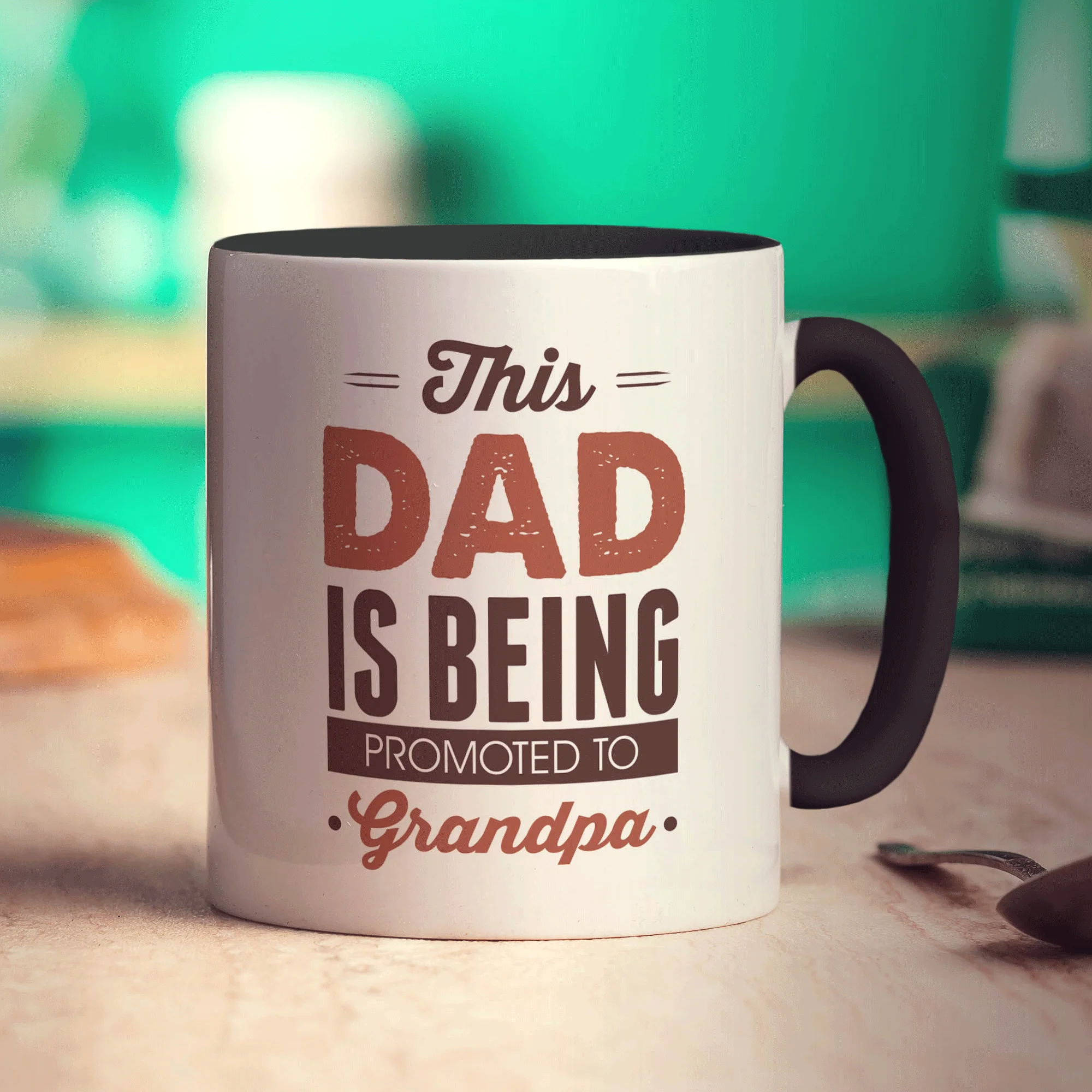 This Dad is Being Promoted to Grandpa Mug - Image 10