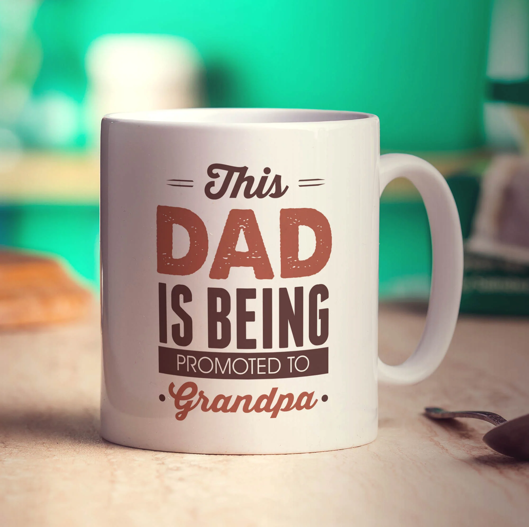 This Dad is Being Promoted to Grandpa Mug - Image 3