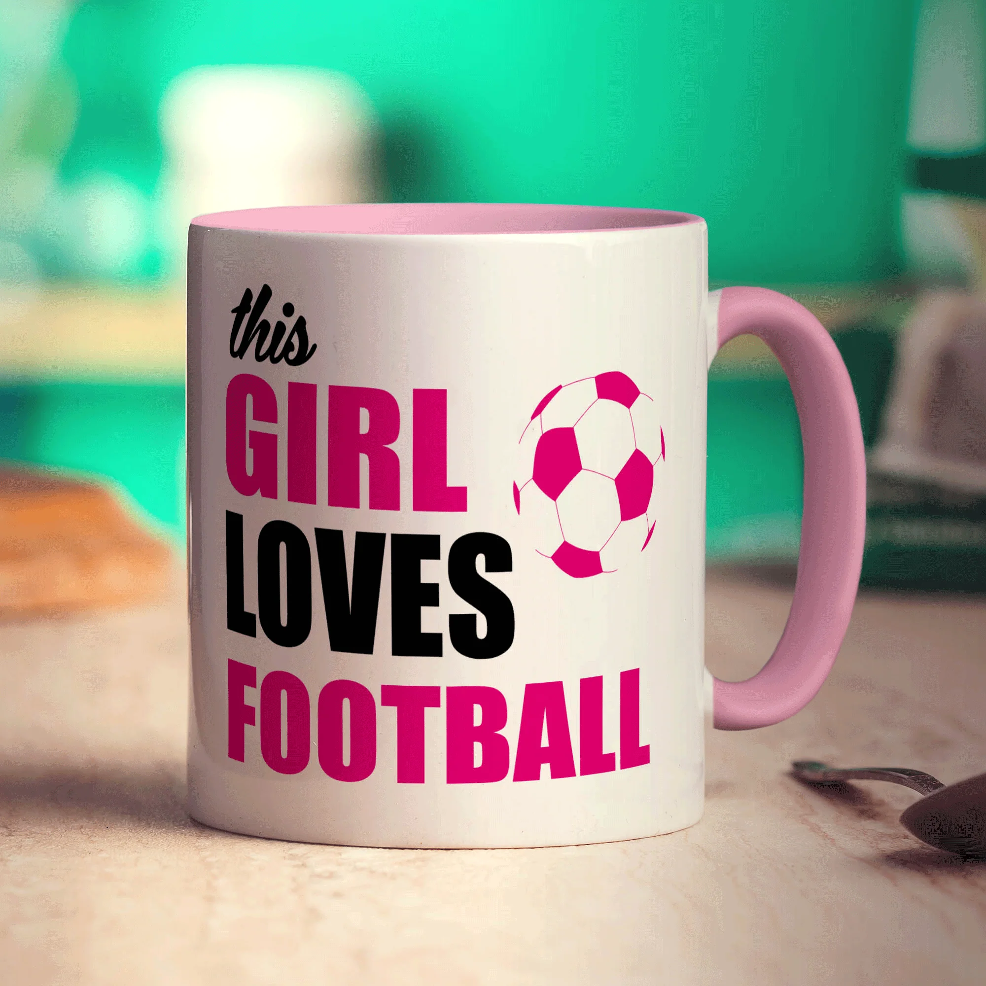 This Girl Loves Football Mug - Image 9