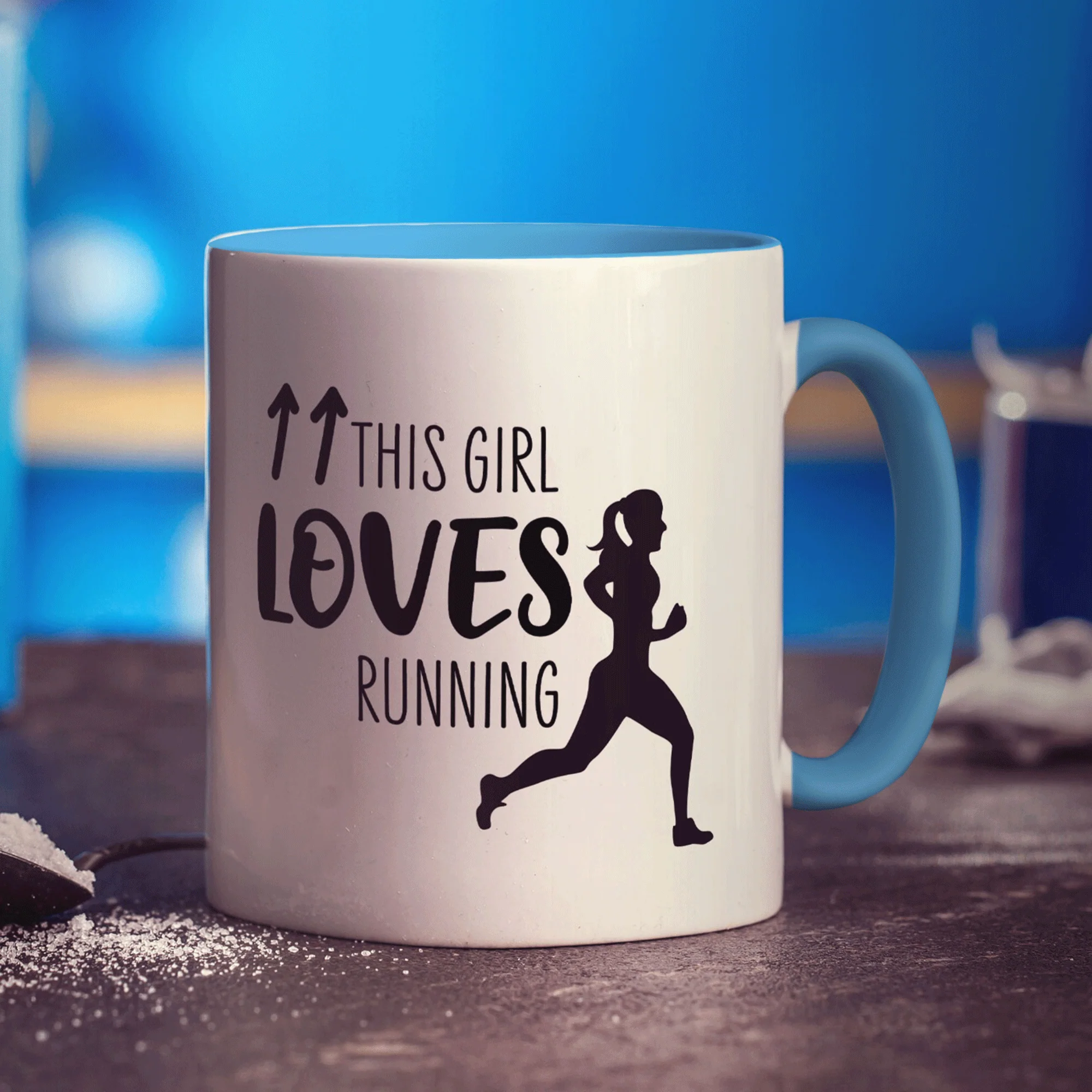 This Girl Loves Running Mug - Image 10